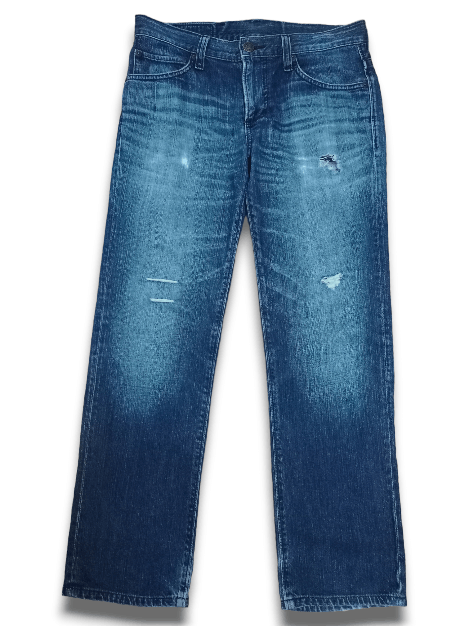 Edwin × Japanese Brand SALES🔥Vintage Edwin Blue Wash Distressed Loose Jeans Size US 32 / EU 48 - 1 Thumbnail