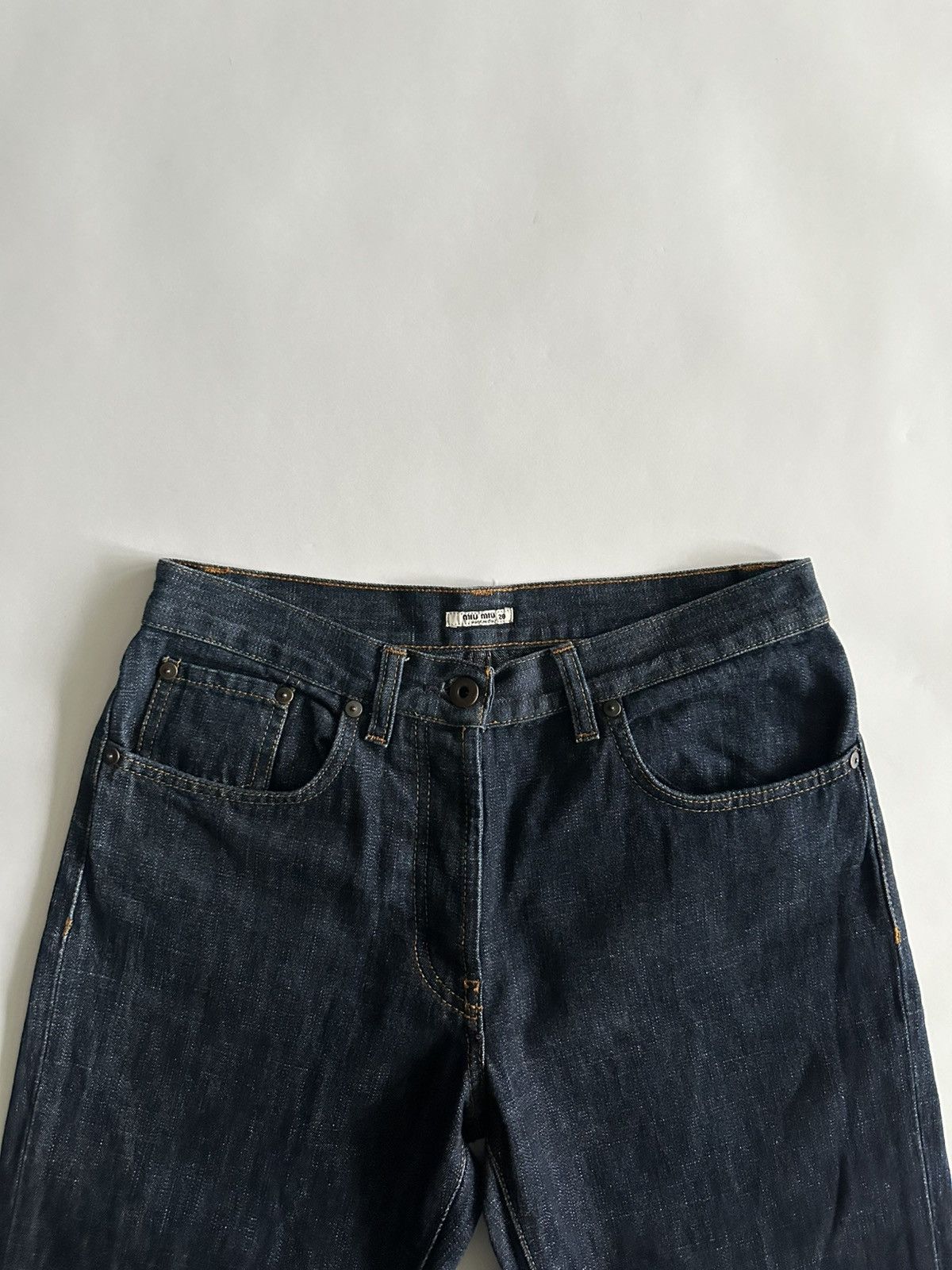 Miu Miu Miu Miu Early 2000’s Raw Denim Jeans Size US 28 / EU 44 - 6 Thumbnail