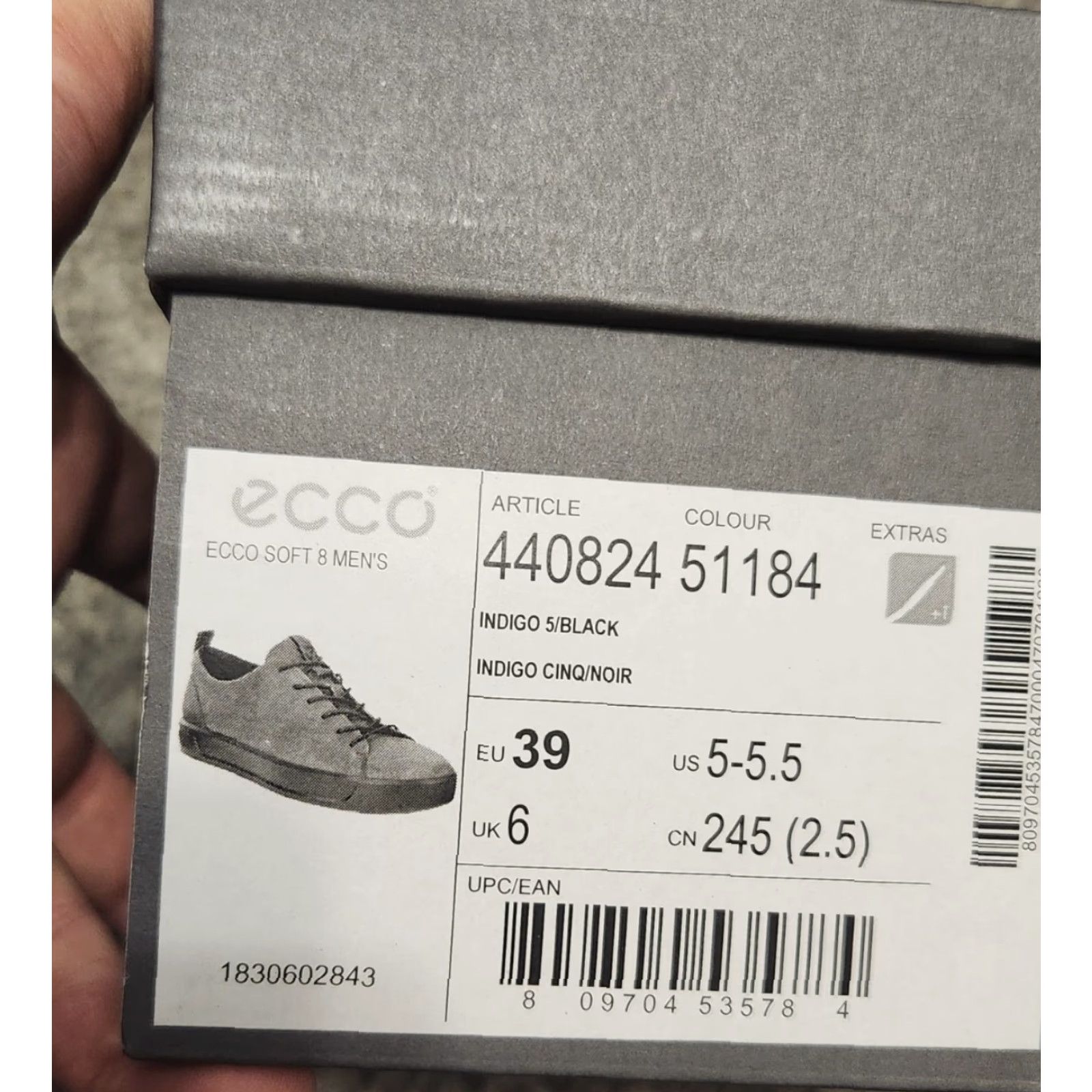 Ecco ECCO Ecco Soft 8 Tie II Sneaker Indigo Blue 5.5 US 39 EU Men Athletic Tie Shoes Mens Size US 6 / EU 39 - 5 Thumbnail