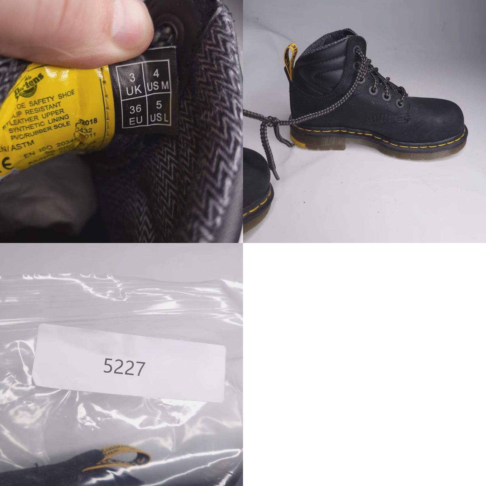 Dr. Martens Dr. Martens Boots Womens 5 Black Leather Hynine Street AW004 Womens Bootie 5 Black Vintage? No Vintage Size US 5 / IT 35 - 8 Thumbnail