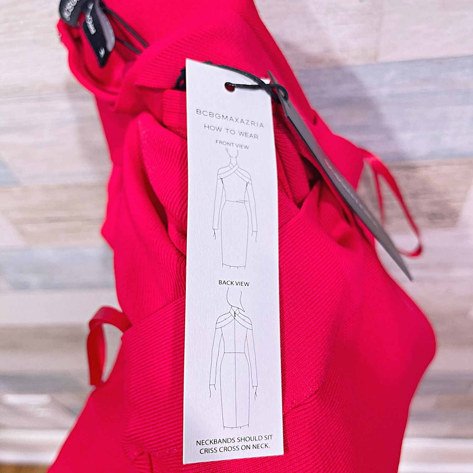 bcbg red bodycon dress One Shoulder Mini Dress main image 0