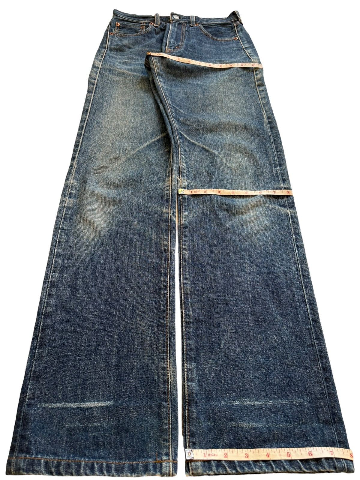 Levi's Vintage 80s Levis 502 Big E Selvedge Blue Wash Loose Jeans Size US 28 / EU 44 - 16 Thumbnail