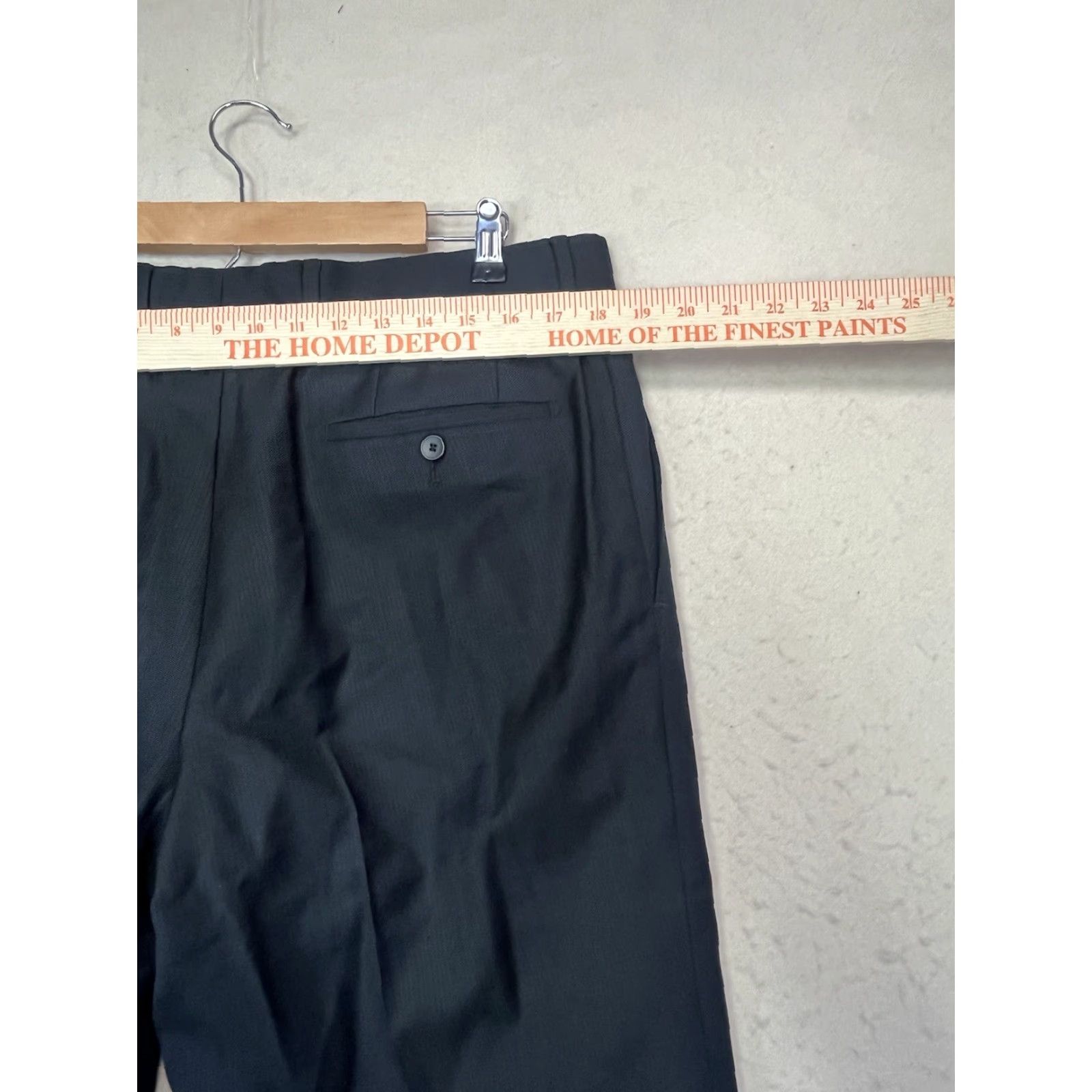 Vintage Hugo Boss Dress Pants Men 36R Slacks Black Dress Pants Mens 36 Black Slacks Boss Check Pattern Regular Waist 36 Size US 36 / EU 52 - 3 Thumbnail