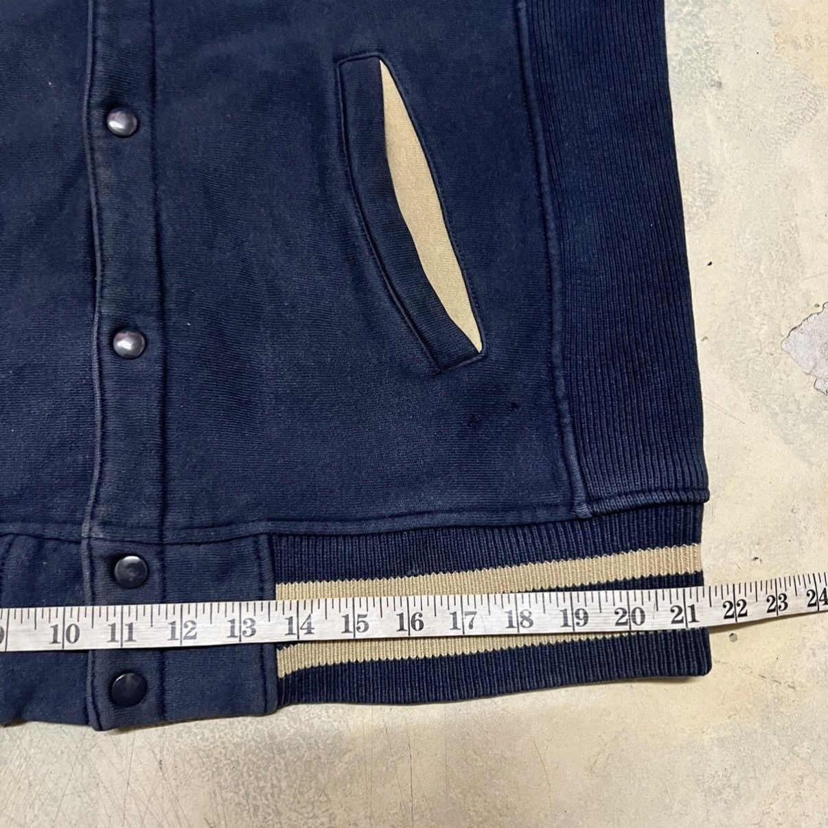 Other Vintage Blue Plain Varsity jacket Size US L / EU 52-54 / 3 - 8 Thumbnail