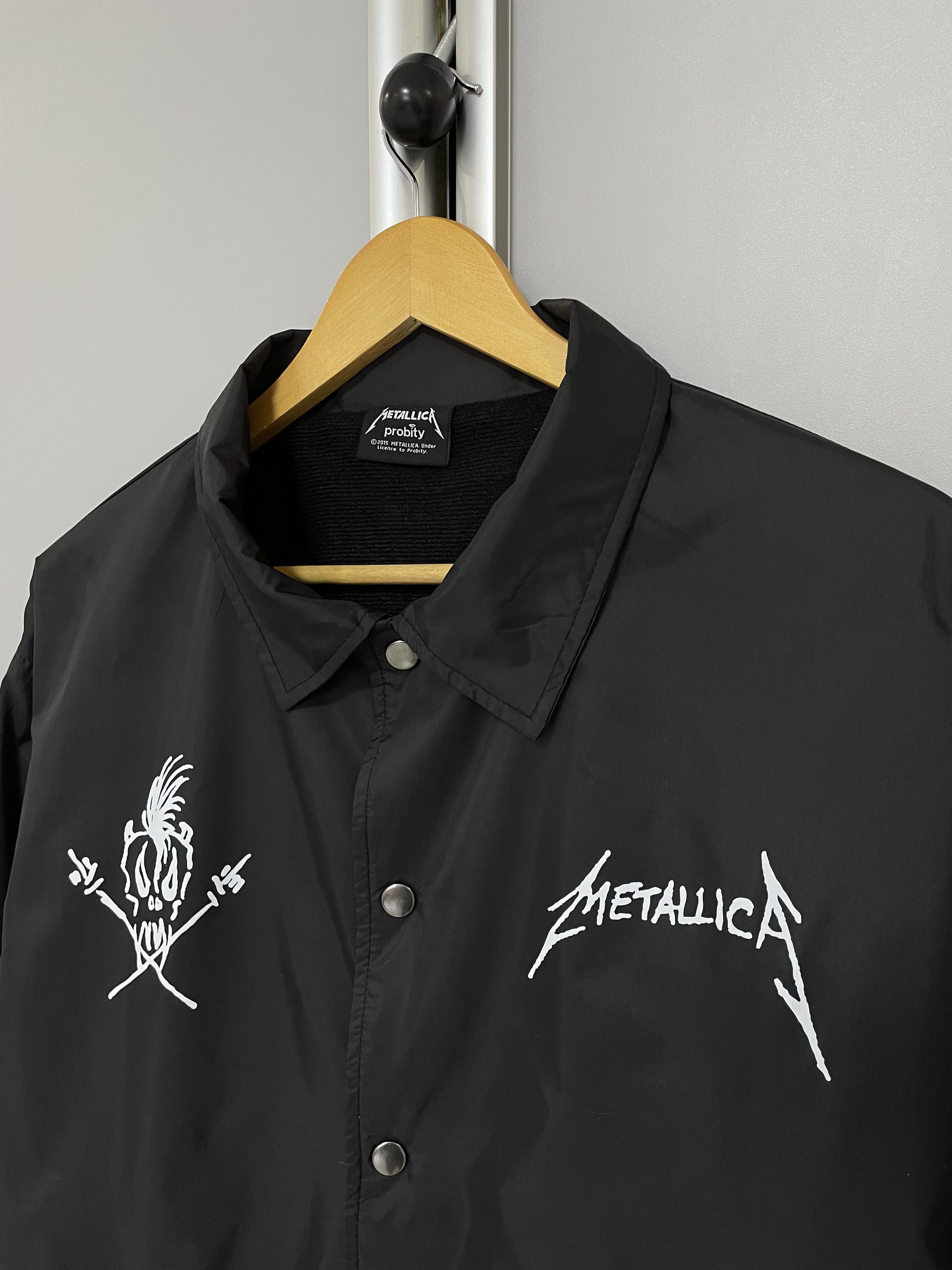 Metallica METALLICA Scary Guy Coach Jacket Big Logo Metal Rare Bomber Size US M / EU 48-50 / 2 - 9 Thumbnail