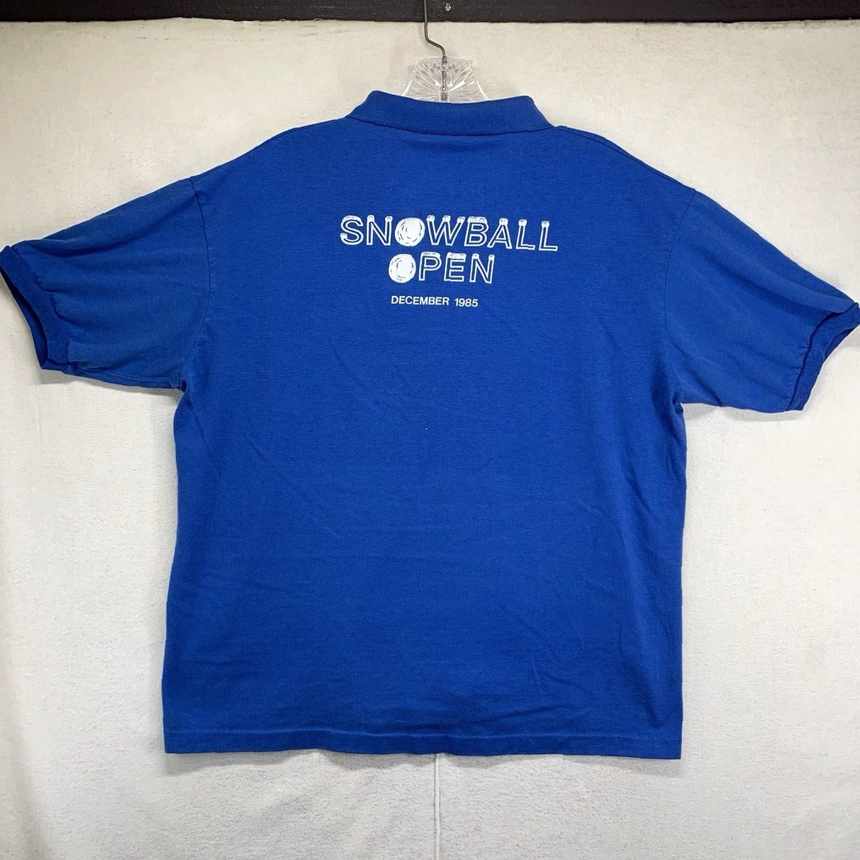 Anvil VINTAGE Anvil Graphic Print Shirt Medium Blue 80s Michelob Beer Racquetball Mens Size US M / EU 48-50 / 2 - 4 Thumbnail