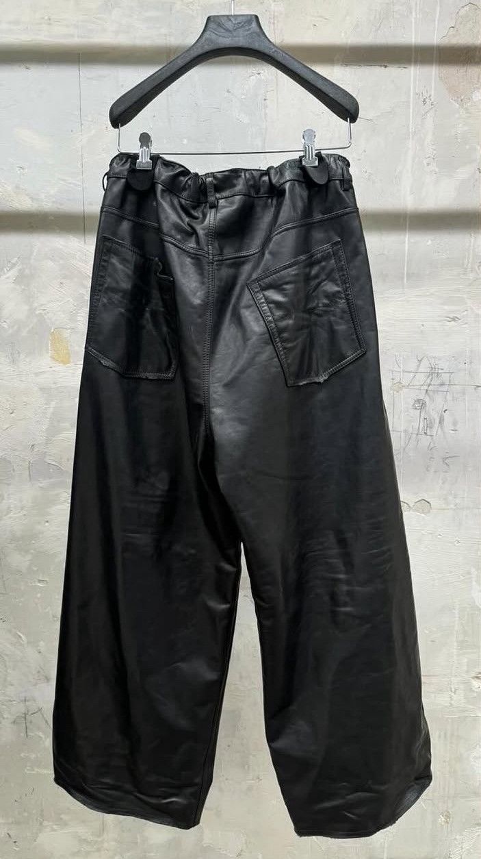 Balenciaga 🔥GRAIL🔥RUNWAY Oversized Leather Baggy Pants Size US 30 / EU 46 - 3 Thumbnail