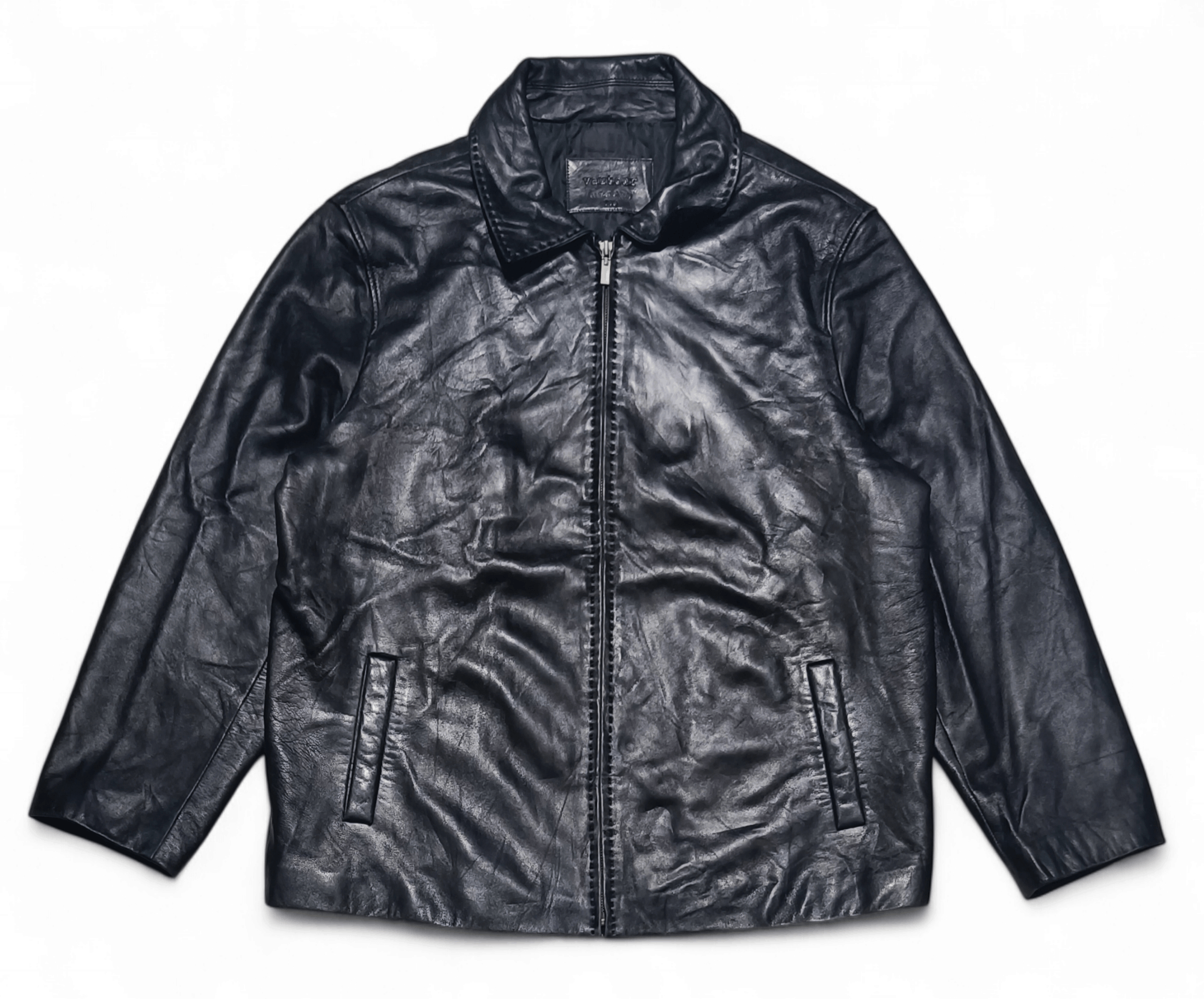 Vintage Vintage VAUTOUR Leather of Italy Sheepskin Leather Jacket Size US L / EU 52-54 / 3 - 2 Thumbnail