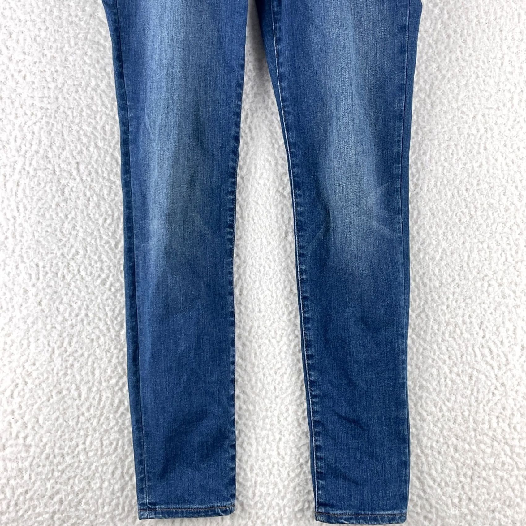 Madewell Madewell Jeans Skinny Womens Size 27 Blue Denim 5-Pocket 9" Mid-Rise Casual Regular Rise Pant Size 27" / US 4 / IT 40 - 3 Thumbnail