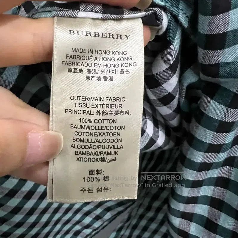 Burberry Burberry Checked Long Sleeve Shirt for Women. Size M / US 6-8 / IT 42-44 - 3 Thumbnail