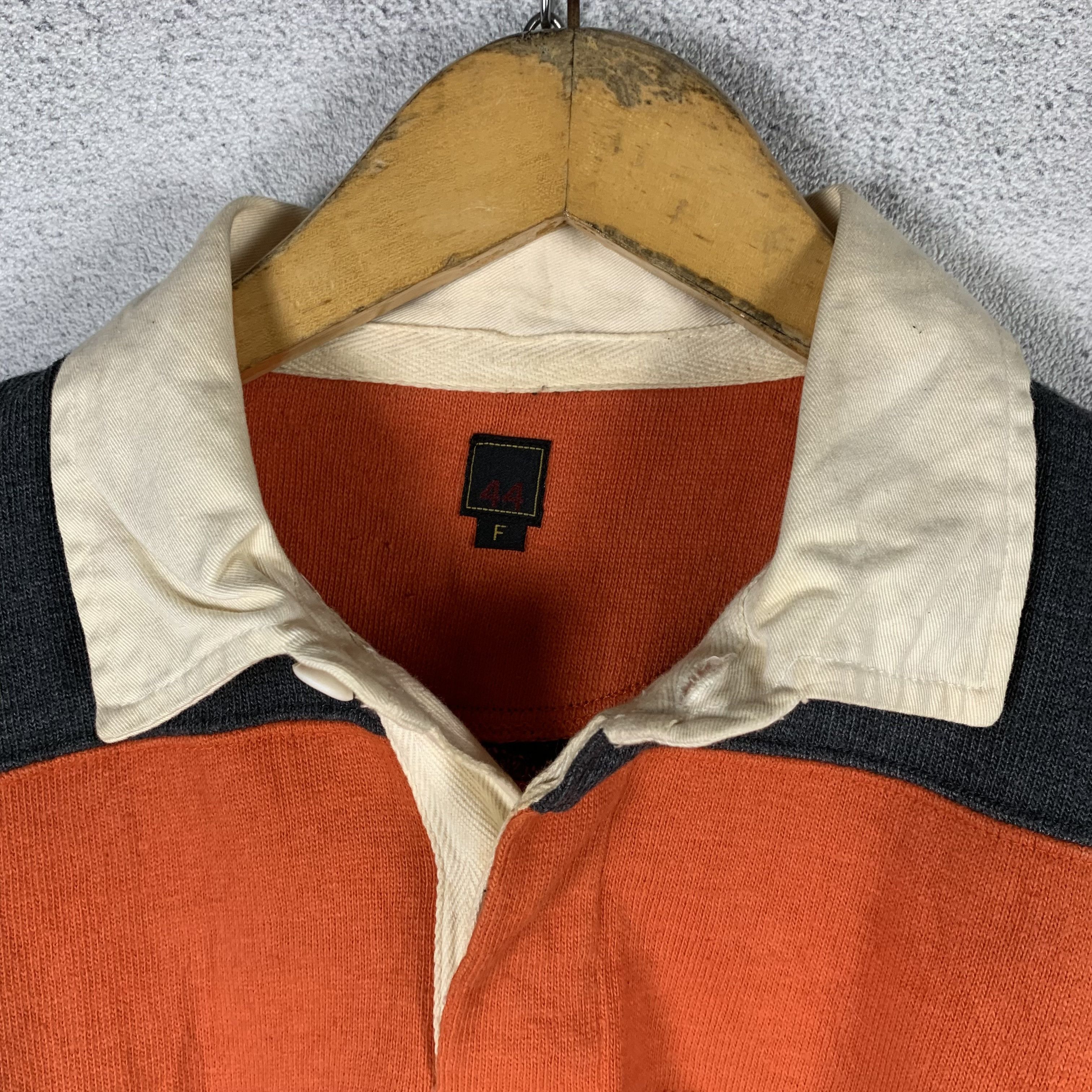 Vintage Vintage Rugby Longsleeve Striped Polo Shirt Size US L / EU 52-54 / 3 - 3 Thumbnail