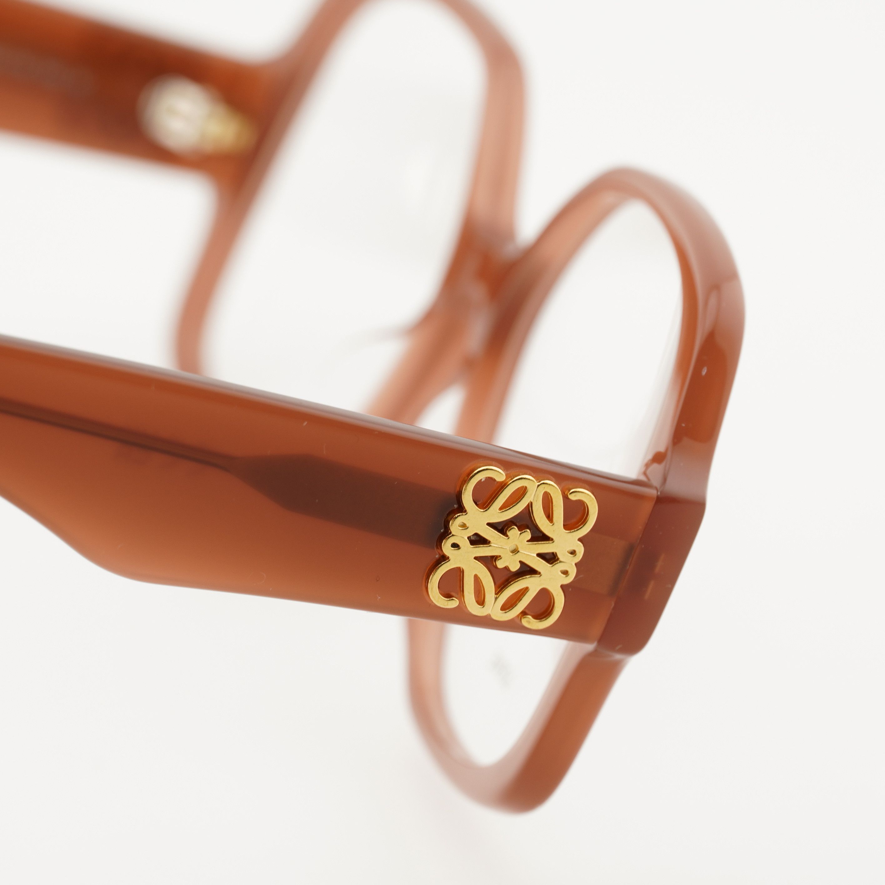 Loewe Loewe LW50051I 066 Eyeglasses Shiny Red 54mm Square Frame Size ONE SIZE - 9 Thumbnail