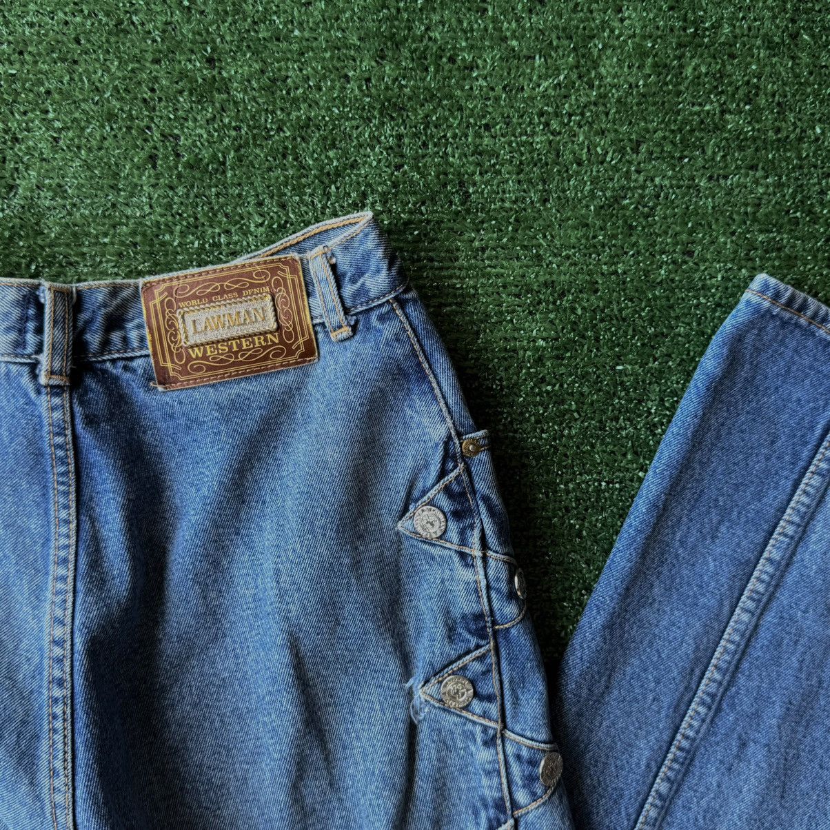 Vintage Vintage 70s Lawman Side-Button Authentic Western Jeans Size 30" / US 8 / IT 44 - 9 Thumbnail