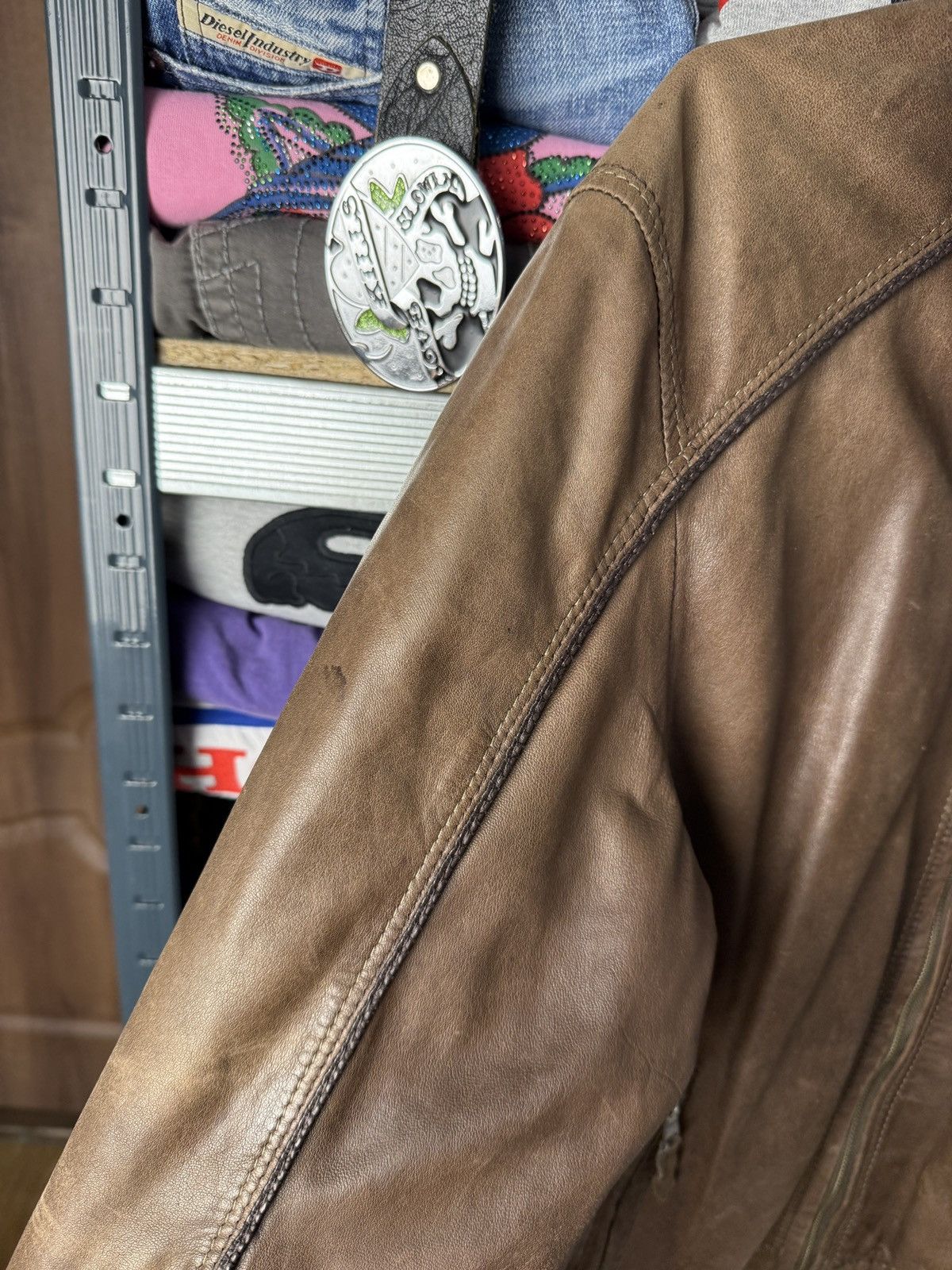 Gimo's Gimos Pelle Leather Bomber Jacket Japanese Style Size US L / EU 52-54 / 3 - 13 Thumbnail