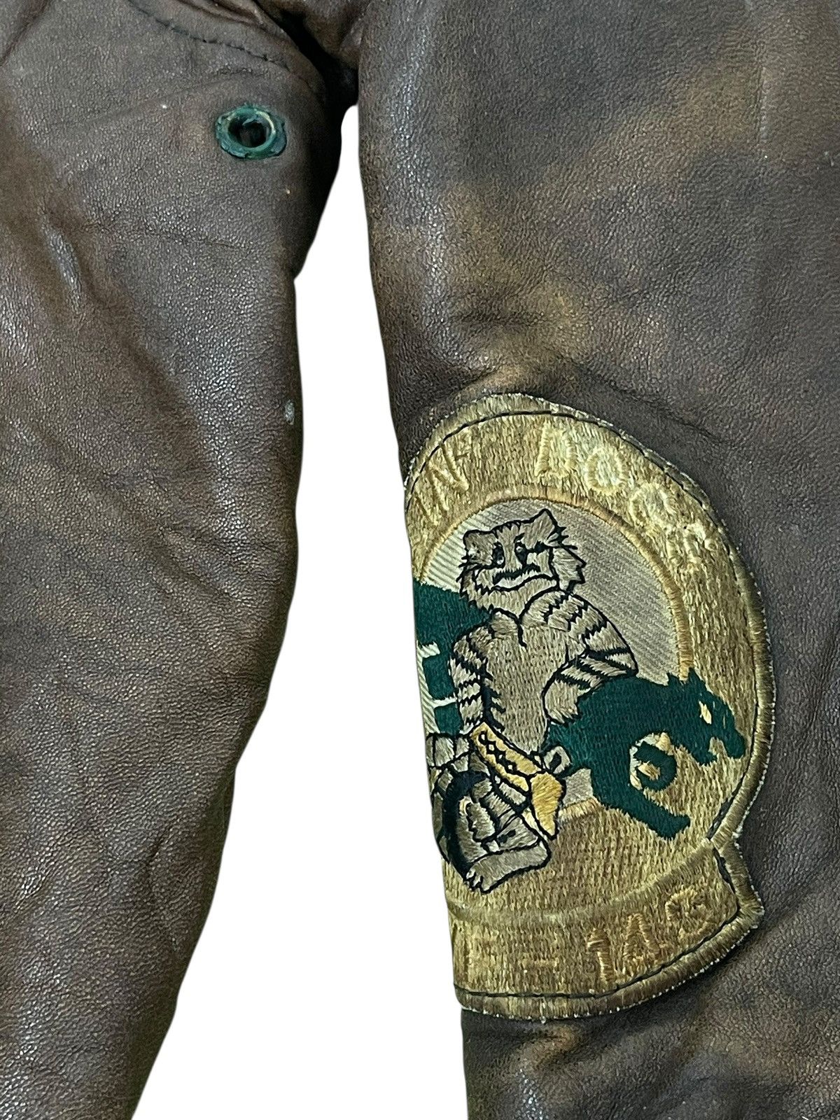 Avirex Vtg 80s Leather Jacket Avirex Cowboy Girl 2🟦 Size US L / EU 52-54 / 3 - 12 Thumbnail