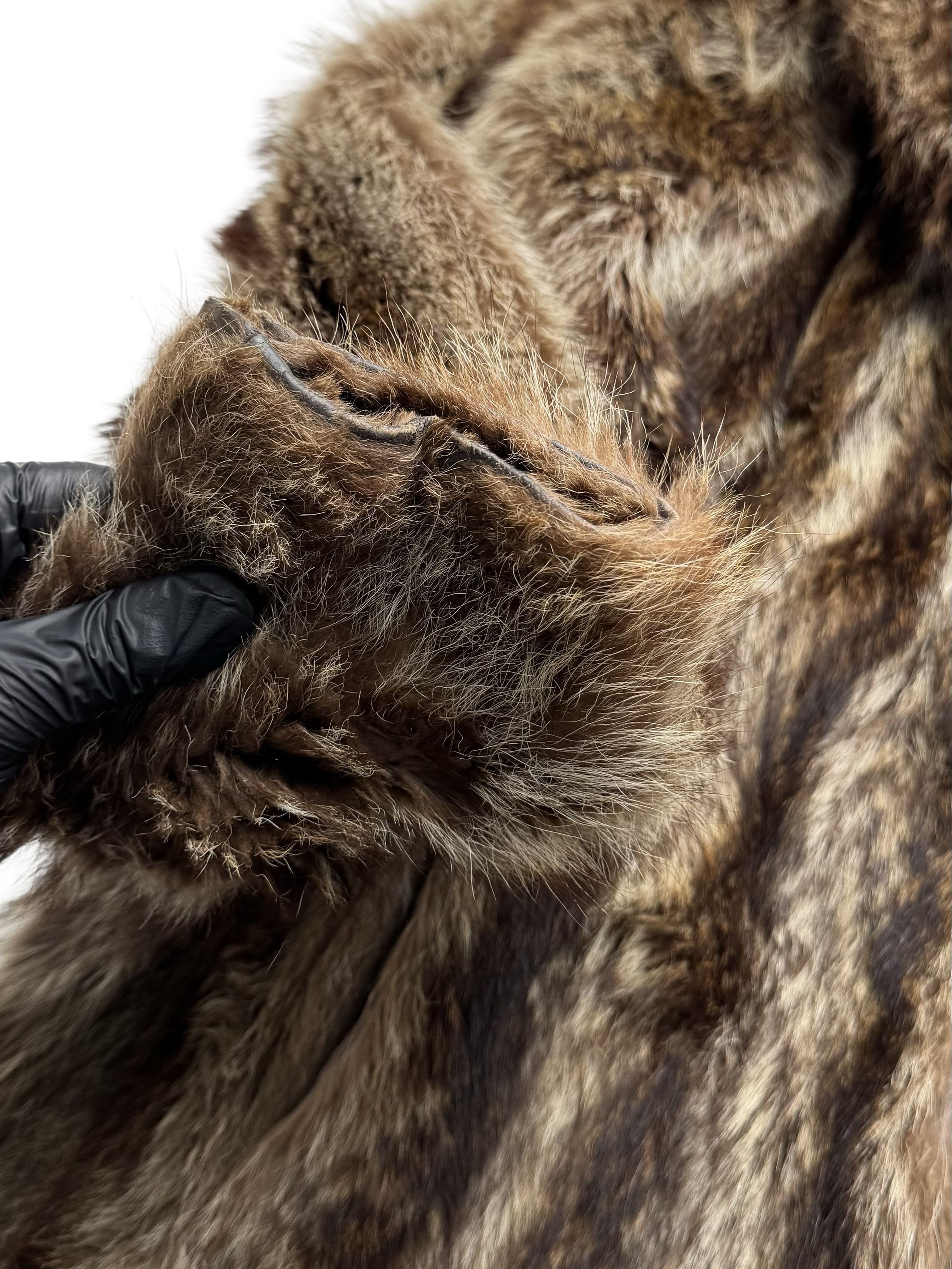 Vintage Vintage Real Fur Coat Brown Long Fur Jacket Winter Luxury Size L / US 10 / IT 46 - 9 Thumbnail