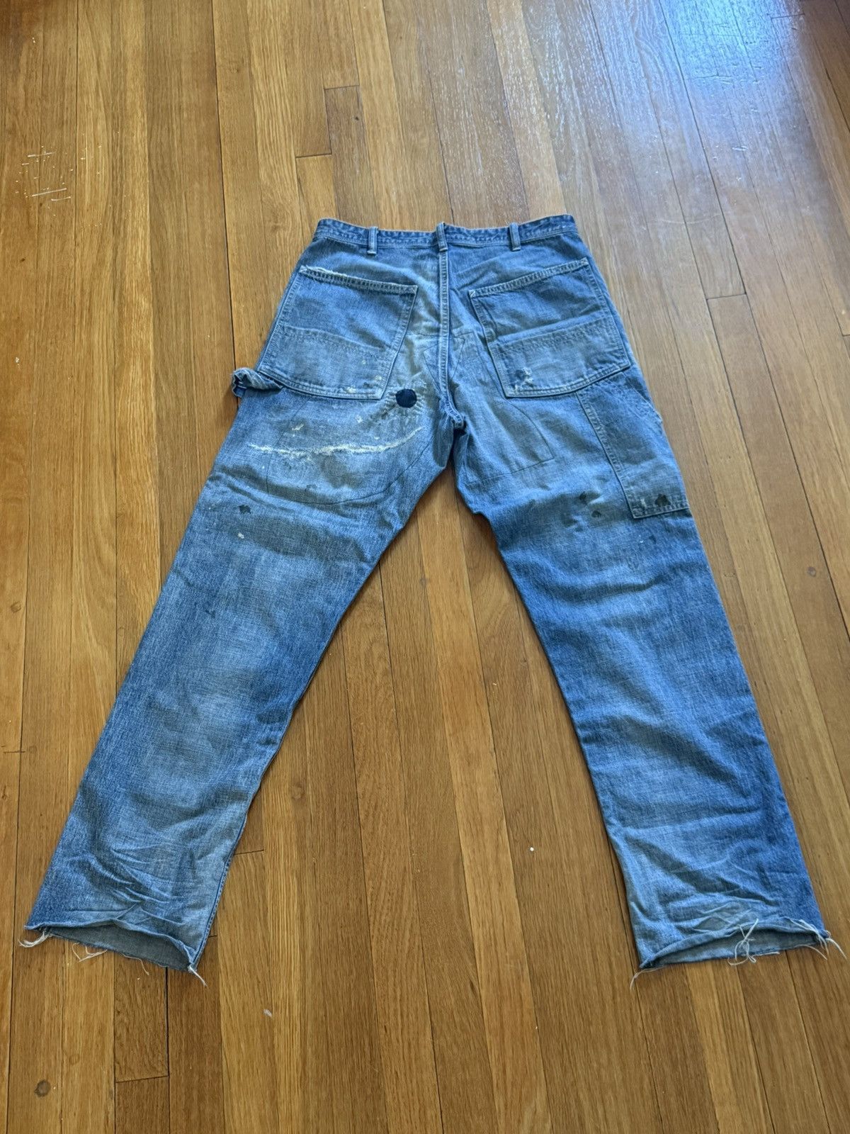 Saint Michael SAINT Michael DENIM PANTS/TRASHED/PAINTER / BLUE / Size : S Size US 32 / EU 48 - 2 Thumbnail