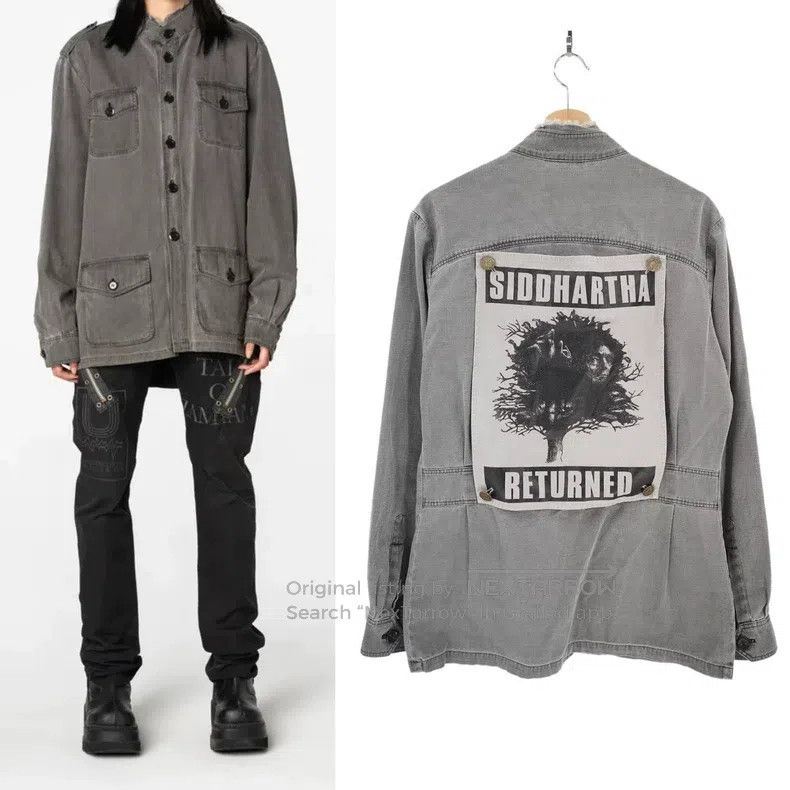 Raf Simons Raf Simons Grey religious period back face jacket Size US M / EU 48-50 / 2 - 1 Thumbnail