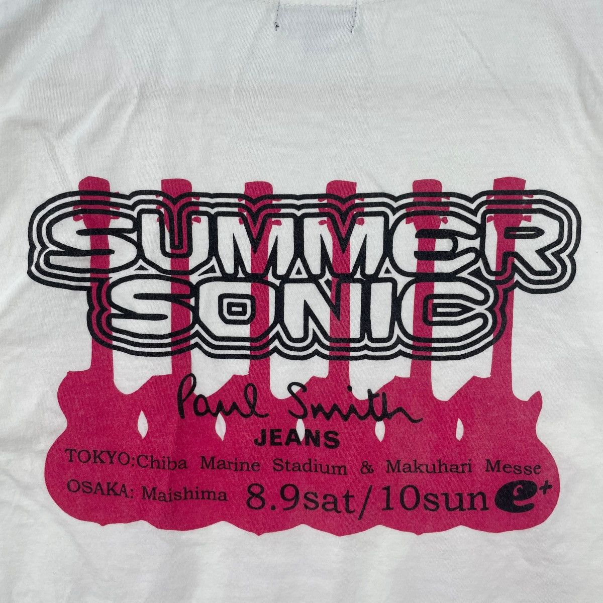 Paul Smith × Vintage Vintage Summer Sonic X PAUL SMITH Jeans Tshirt Size US S / EU 44-46 / 1 - 7 Thumbnail
