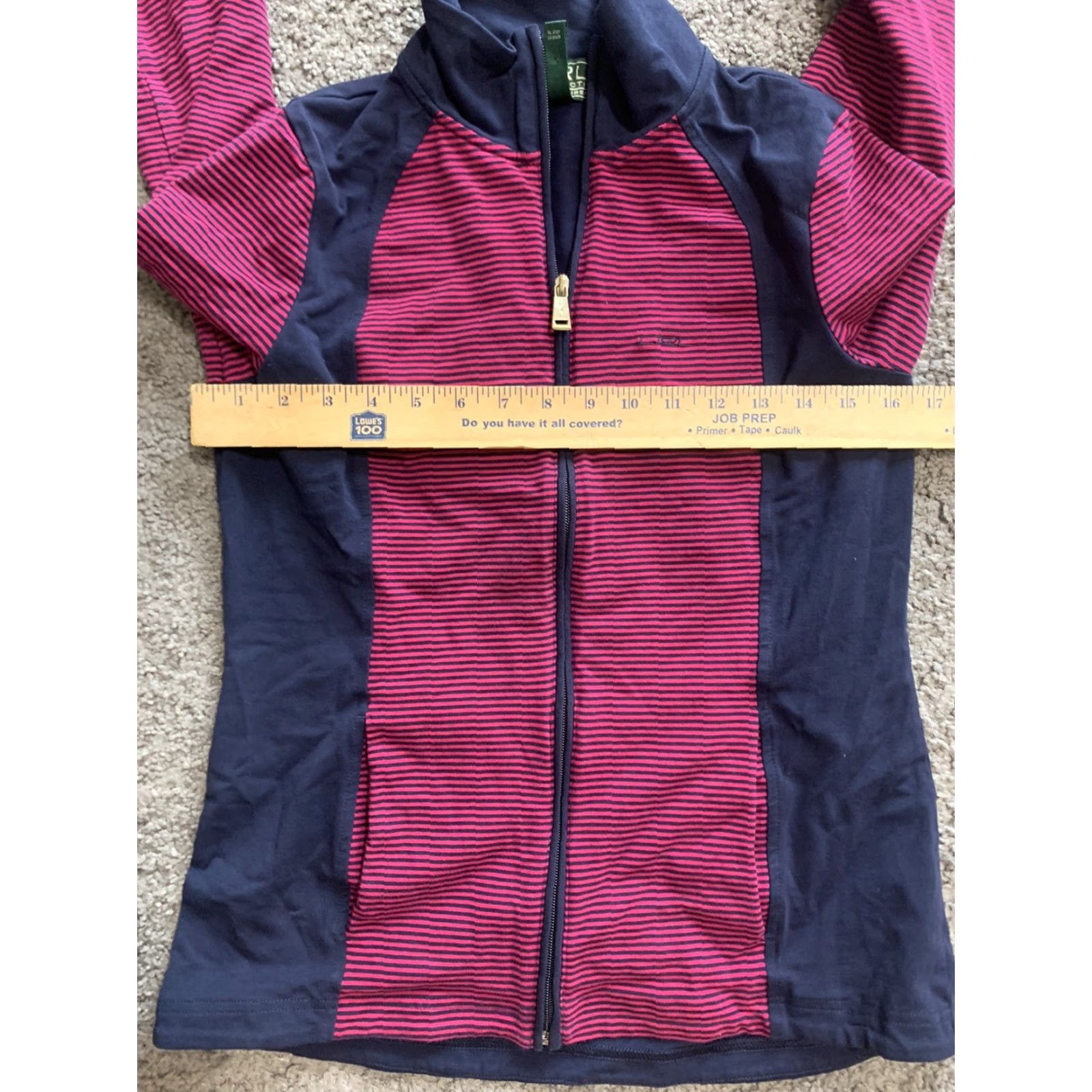 Ralph Lauren Ralph Lauren Lauren Active Women's Navy/Pink Full-Zip Jacket MEDIUM Size M / US 6-8 / IT 42-44 - 5 Thumbnail