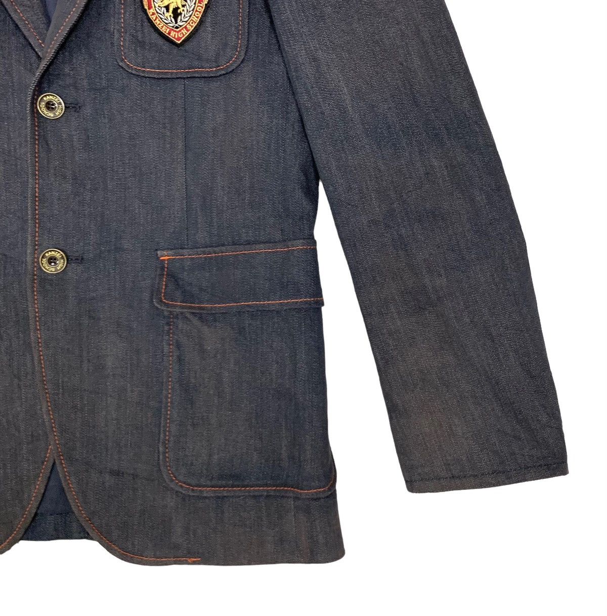 Momotaro Jeans Vintage Momotaro Denim High School Blazer Jacket Size US S / EU 44-46 / 1 - 6 Thumbnail