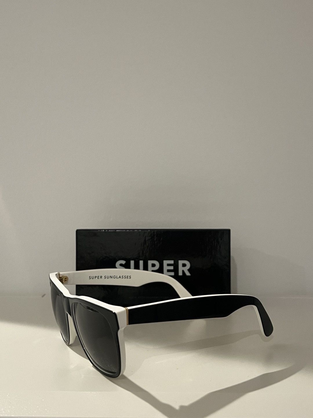Retrosuperfuture Retrosuperfuture Black, White, Gold Sunglasses Size ONE SIZE - 3 Thumbnail