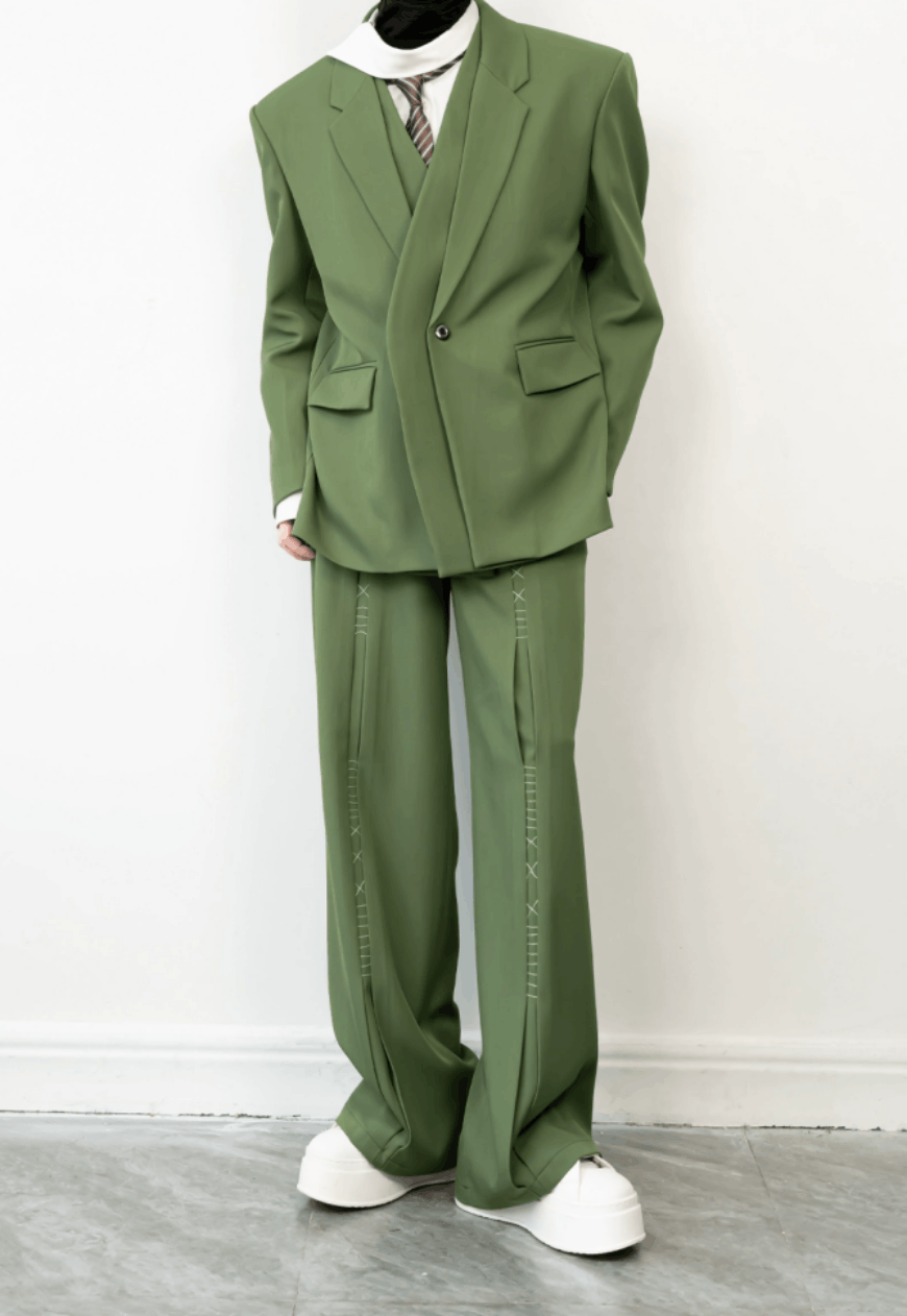 Other Men’s Pamine green high-end suit set Size 38S - 1 Thumbnail