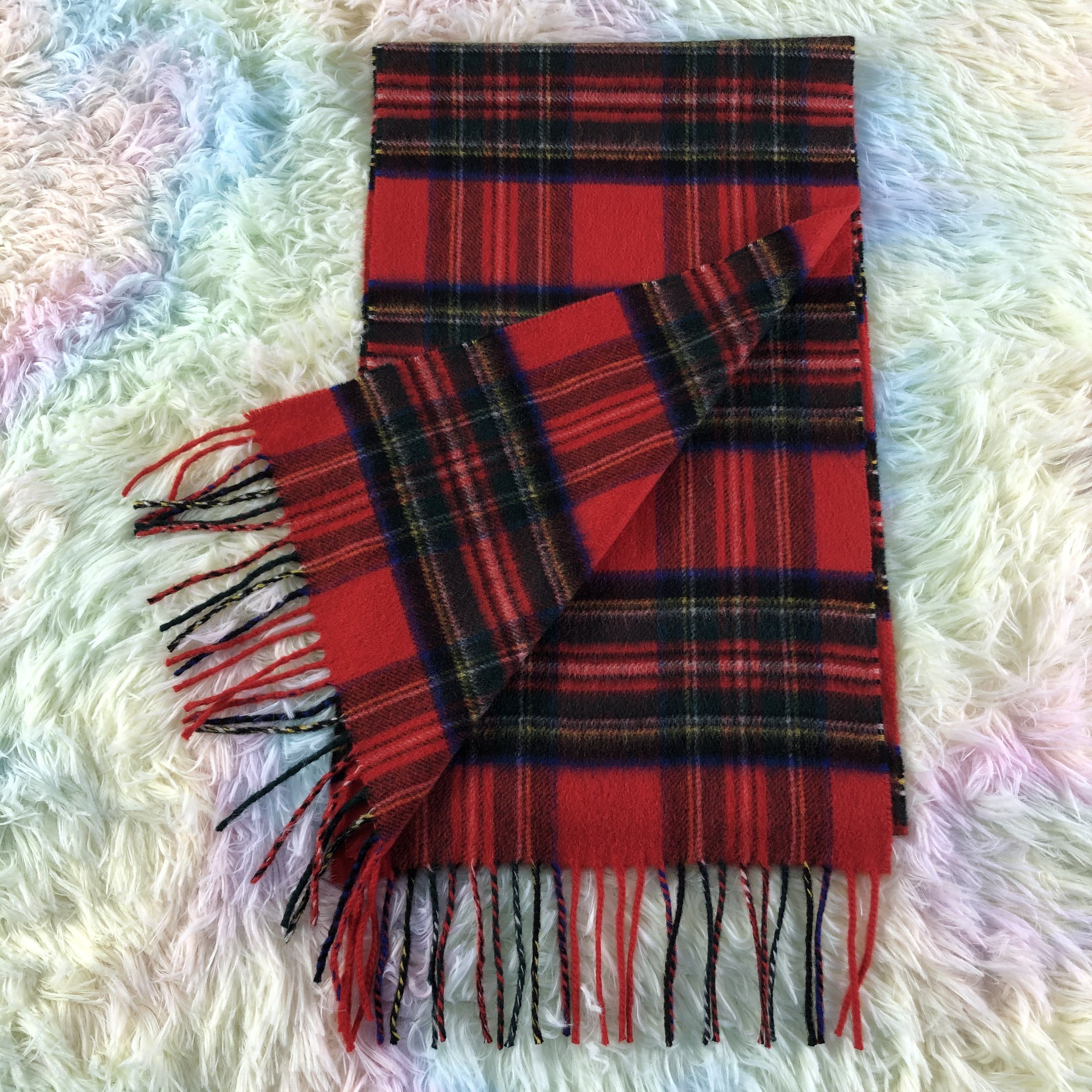 Johnstons Of Elgin × Vintage Johnstons Of Elgin Scarf / Muffler / Neckwear - KM210 Size ONE SIZE - 4 Thumbnail