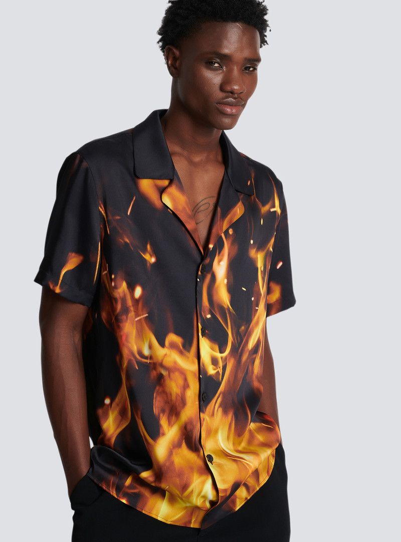 Balmain o1y0426 Patterned Shirt in Multicolor Size US S / EU 44-46 / 1 - 3 Thumbnail