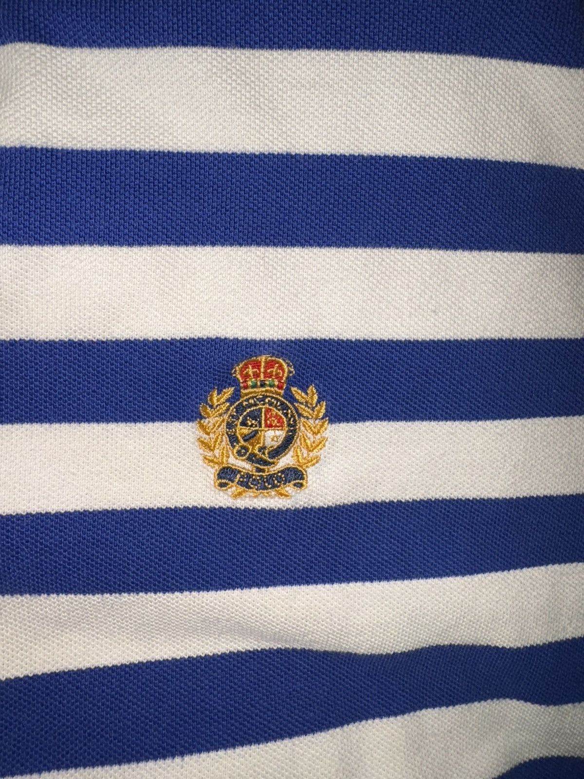 Polo Ralph Lauren Polo Ralph Lauren (VINTAGE) blue/white stripes Size US XL / EU 56 / 4 - 2 Thumbnail