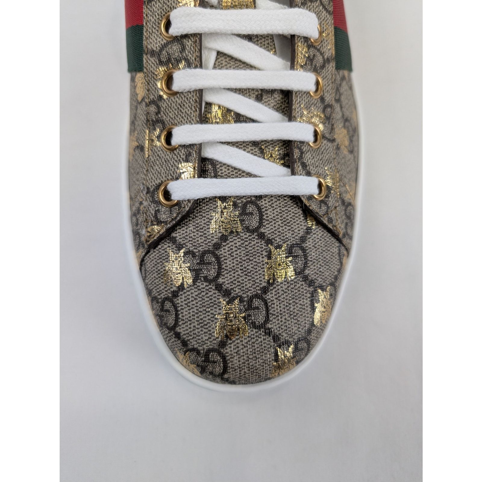 Gucci o1rshd1 Men's Ace GG Supreme sneaker with bees in Multicolor Size US 13 / EU 46 - 15 Thumbnail