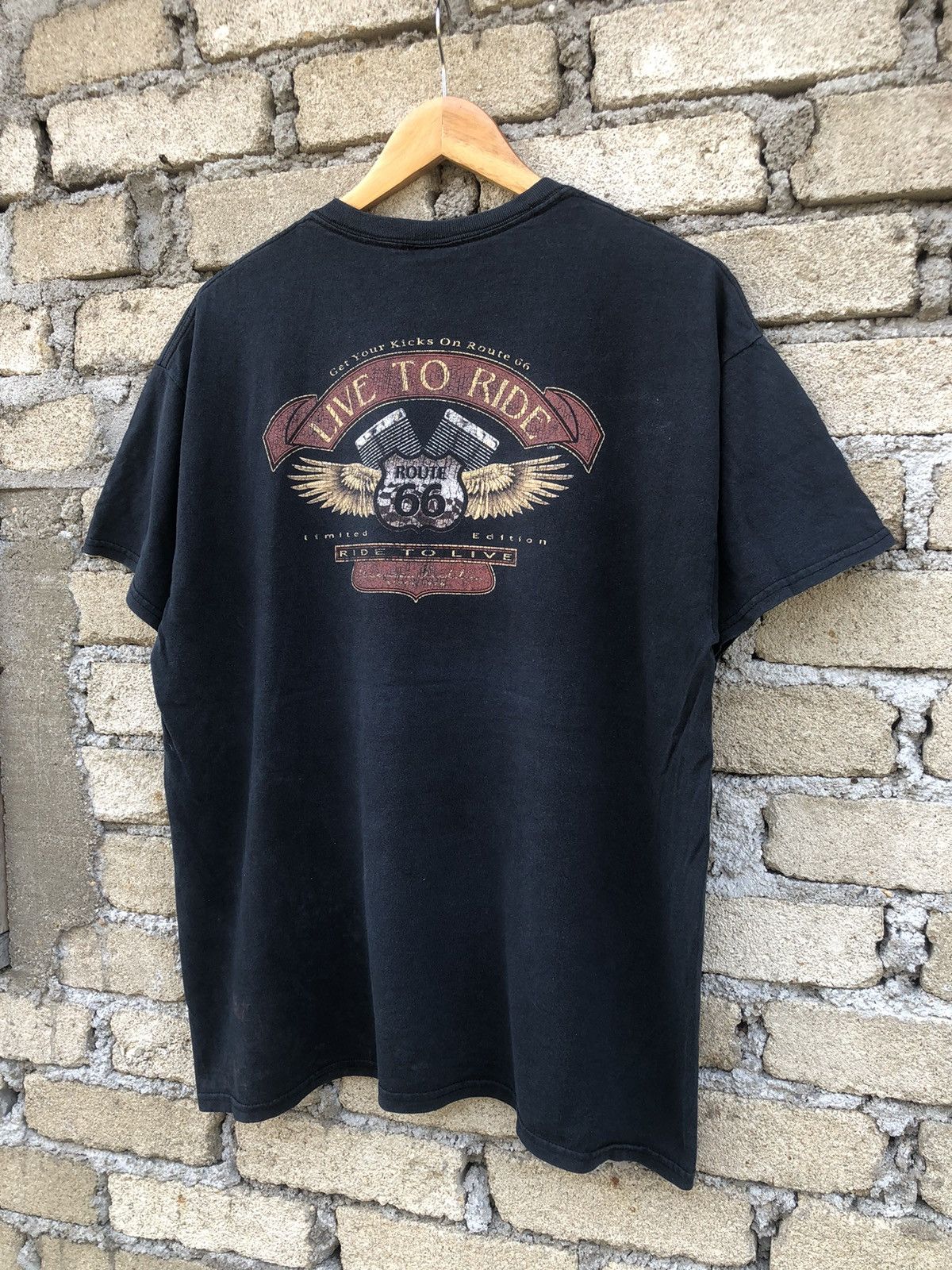Harley Davidson × Japanese Brand × Vintage Vintage Sunfaded Morro Bay Route 66 Tshirts Size US L / EU 52-54 / 3 - 4 Thumbnail