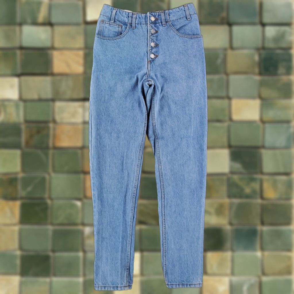 Guess VINTAGE GUESS Jeans 80s Georges Marciano Made USA Blue Womens 27 27x31 Jeans Straight Size 27" / US 4 / IT 40 - 1 Thumbnail