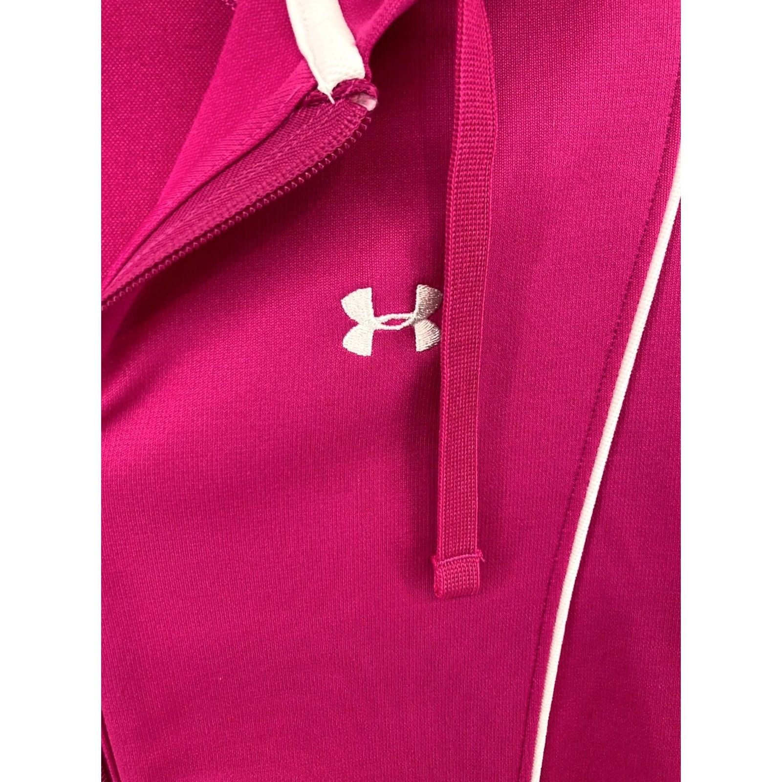 Under Armour Under Armour Jacket Womens Small pink Hoodie Sweatshirt Full Zip Athletic Size S / US 4 / IT 40 - 5 Thumbnail