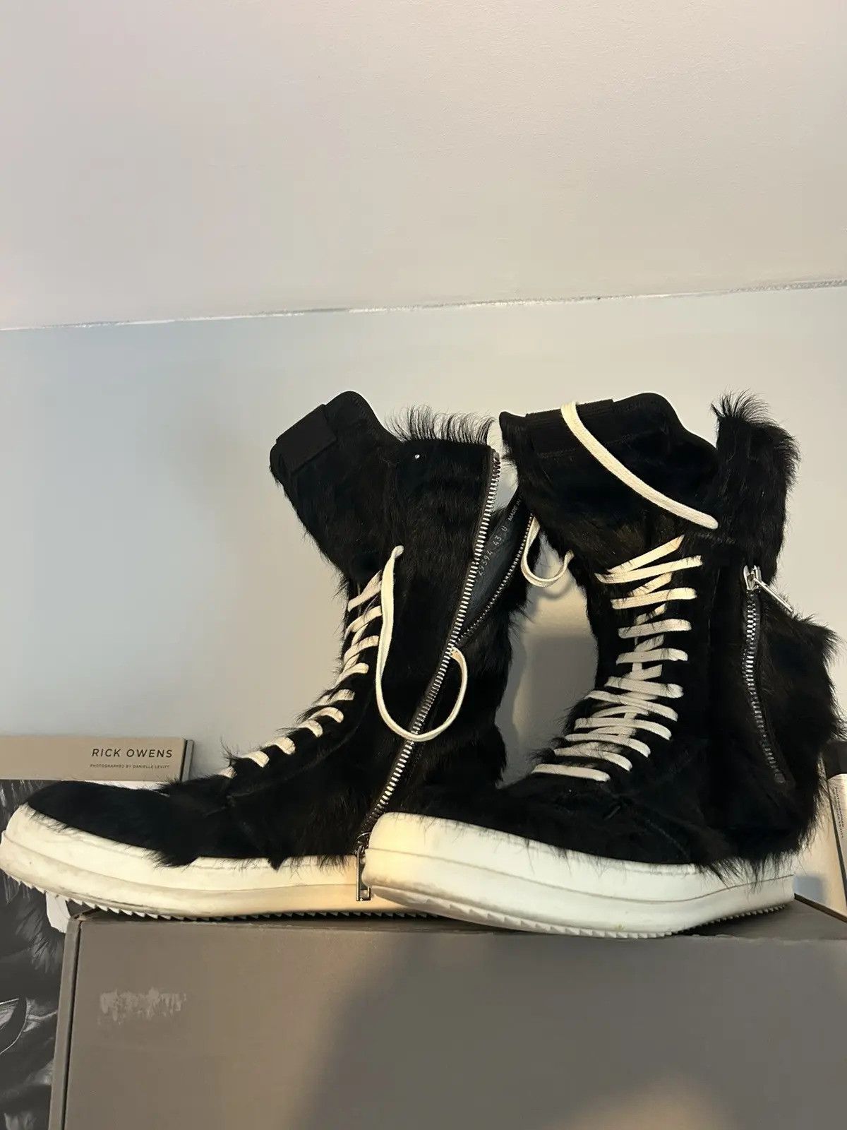 Rick Owens Rick Owens Pony Hair Cargobaskets Size US 10 / EU 43 - 1 Thumbnail