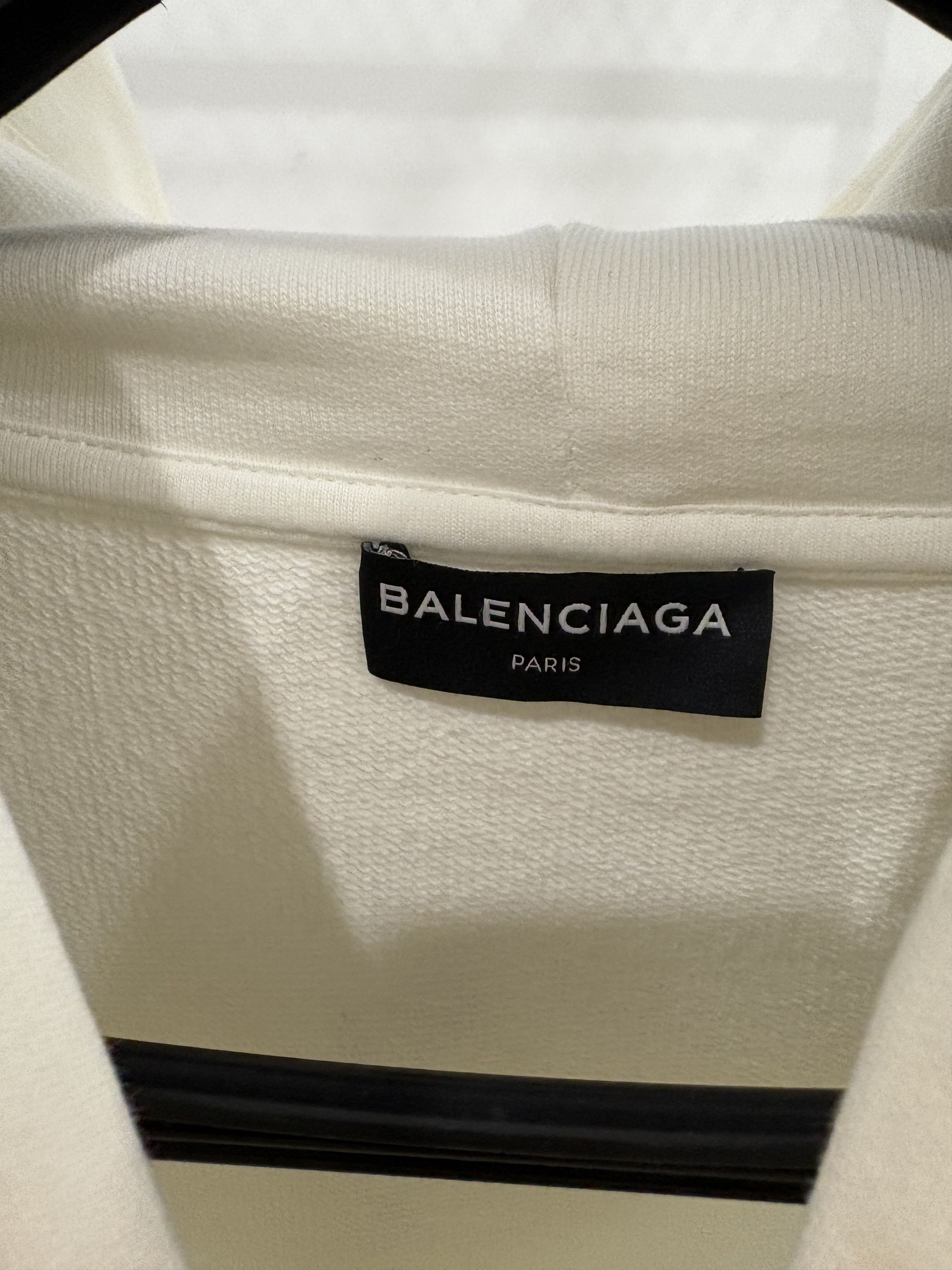 Balenciaga Balenciaga White Kering Hoodie Size US XL / EU 56 / 4 - 8 Thumbnail