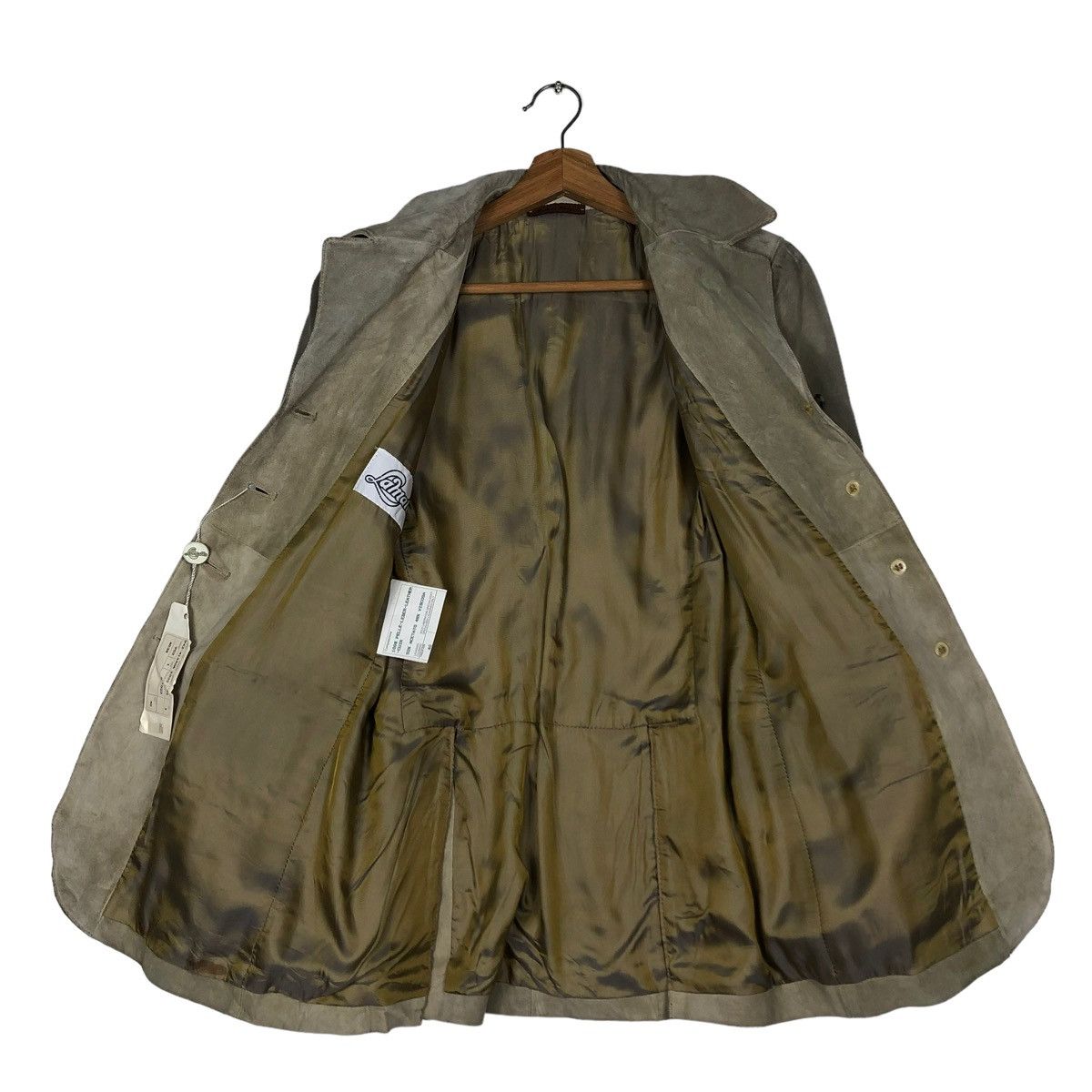 Genuine Leather 🔥VINTAGE GENUINE LEATHER JACKET DOUBLE BREAST LAMATTA PELLE Size US M / EU 48-50 / 2 - 14 Thumbnail