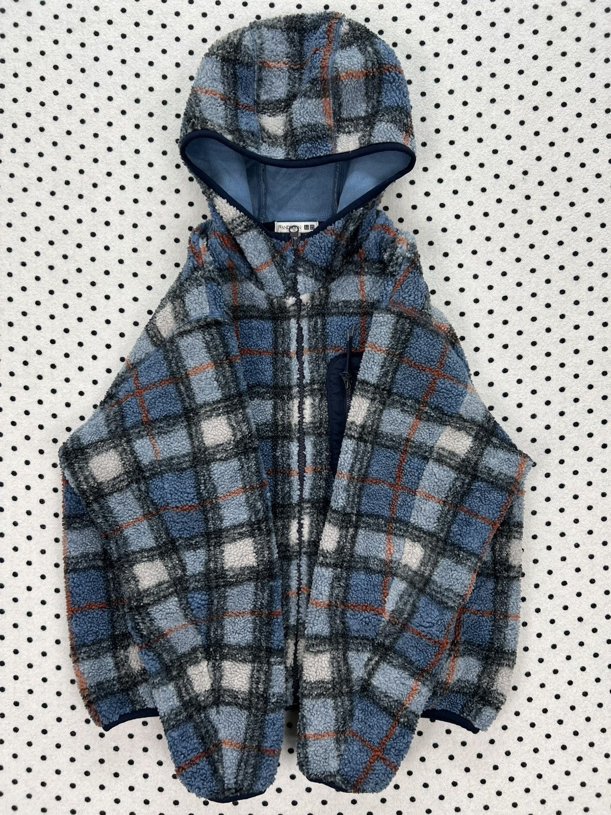 JW Anderson × Uniqlo JW Anderson X Uniqlo Plaid Fleece Hooded Jacket Size US XS / EU 42 / 0 - 5 Thumbnail