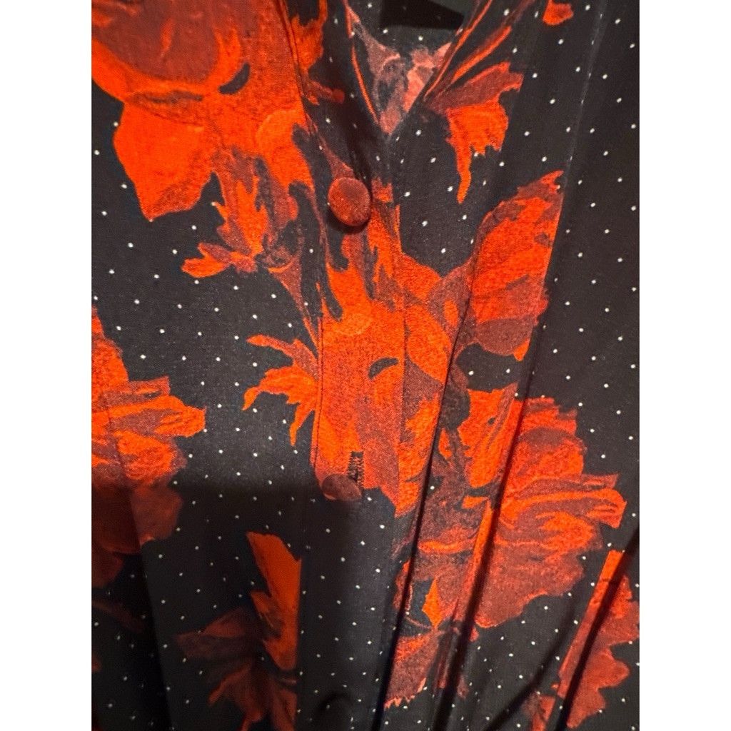The Kooples NWT The Kooples Silk Red Floral Mini Dress - Size S Size S / US 4 / IT 40 - 7 Thumbnail