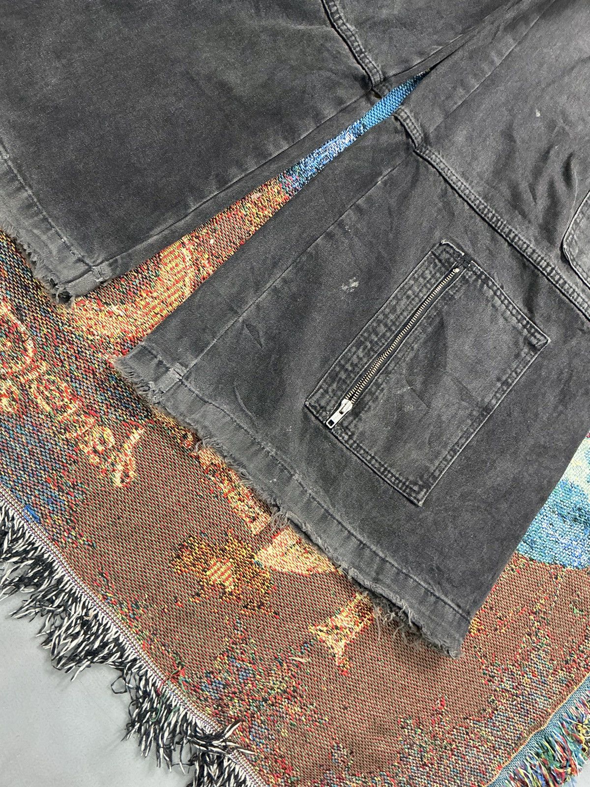 Other Vintage raggad big pocket zipper flared denim Size US 36 / EU 52 - 5 Thumbnail