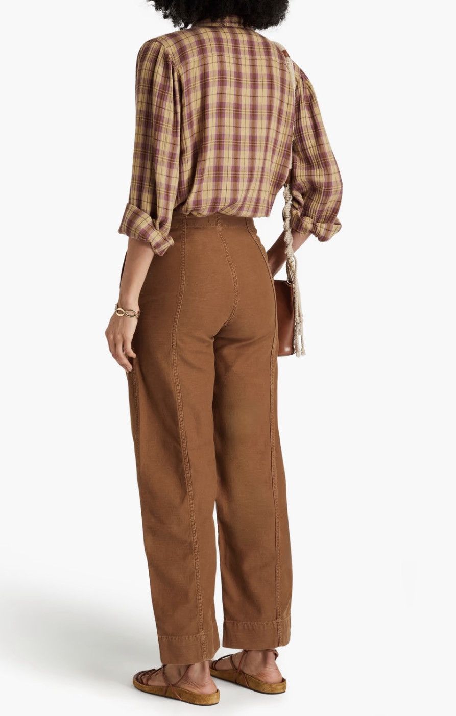 Frame FRAME: Utility Barrel cotton-canvas wide-leg pants Size 25" / US 0 / IT 36 - 7 Thumbnail