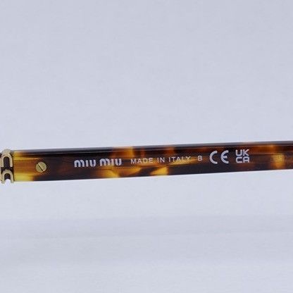 Miu Miu Miu Miu MU11ZS 14L08N Sunglasses Havana Rectangle Frame Size ONE SIZE - 9 Thumbnail