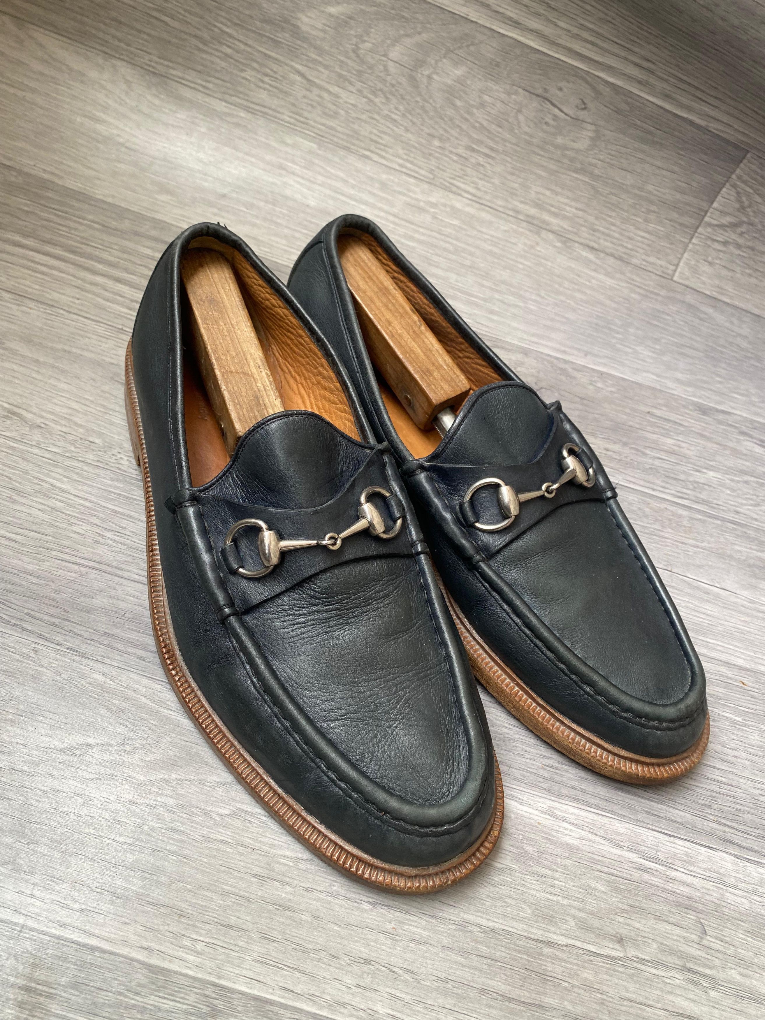 Gucci Gucci Horsebit Navy Slip On Loafers US11 Size US 11 / EU 44 - 5 Thumbnail