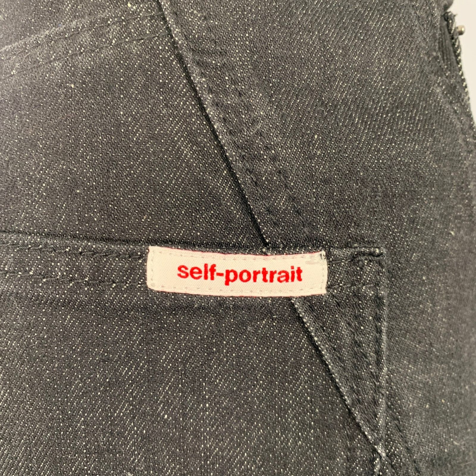 Self-Portrait SELF-PORTRAIT Size 26 Black Cotton Five Pockets Jeans Size 26" / US 2 / IT 38 - 3 Thumbnail
