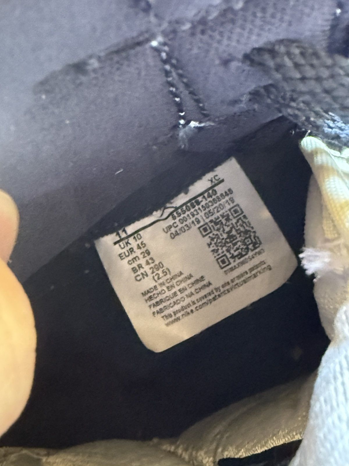 Jordan Brand Air Jordan 1 “Obsidian” 555088-140 Size US 11 / EU 44 - 4 Thumbnail