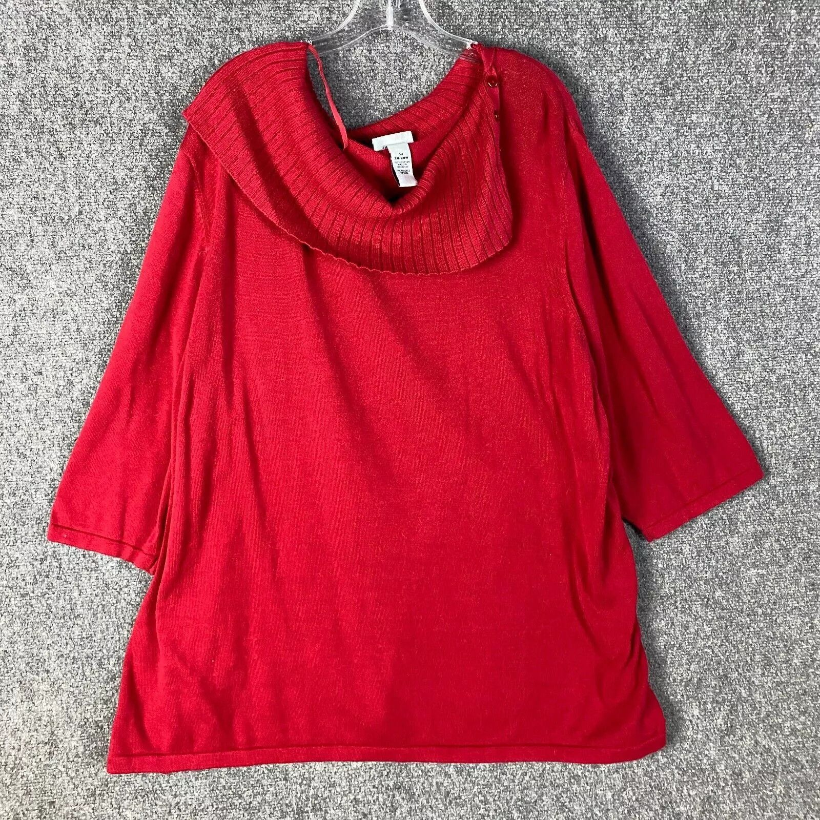 Other Catherines Blouse Women's 3X 26/28W Short Sleeve Red Size ONE SIZE - 1 Thumbnail