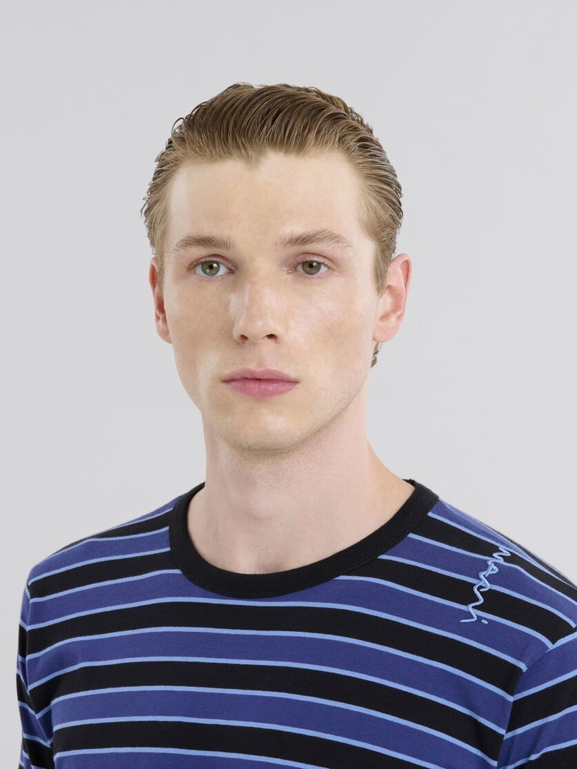 Marni o1f1d3z0326 Boxy T-Shirt in Black/Blue Size US M / EU 48-50 / 2 - 4 Thumbnail