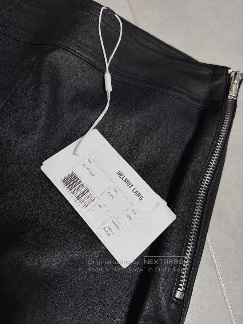 Helmut Lang Helmut Lang size 4 Black Leather Pants, Turkish Imported St Size 26" / US 2 / IT 38 - 2 Thumbnail