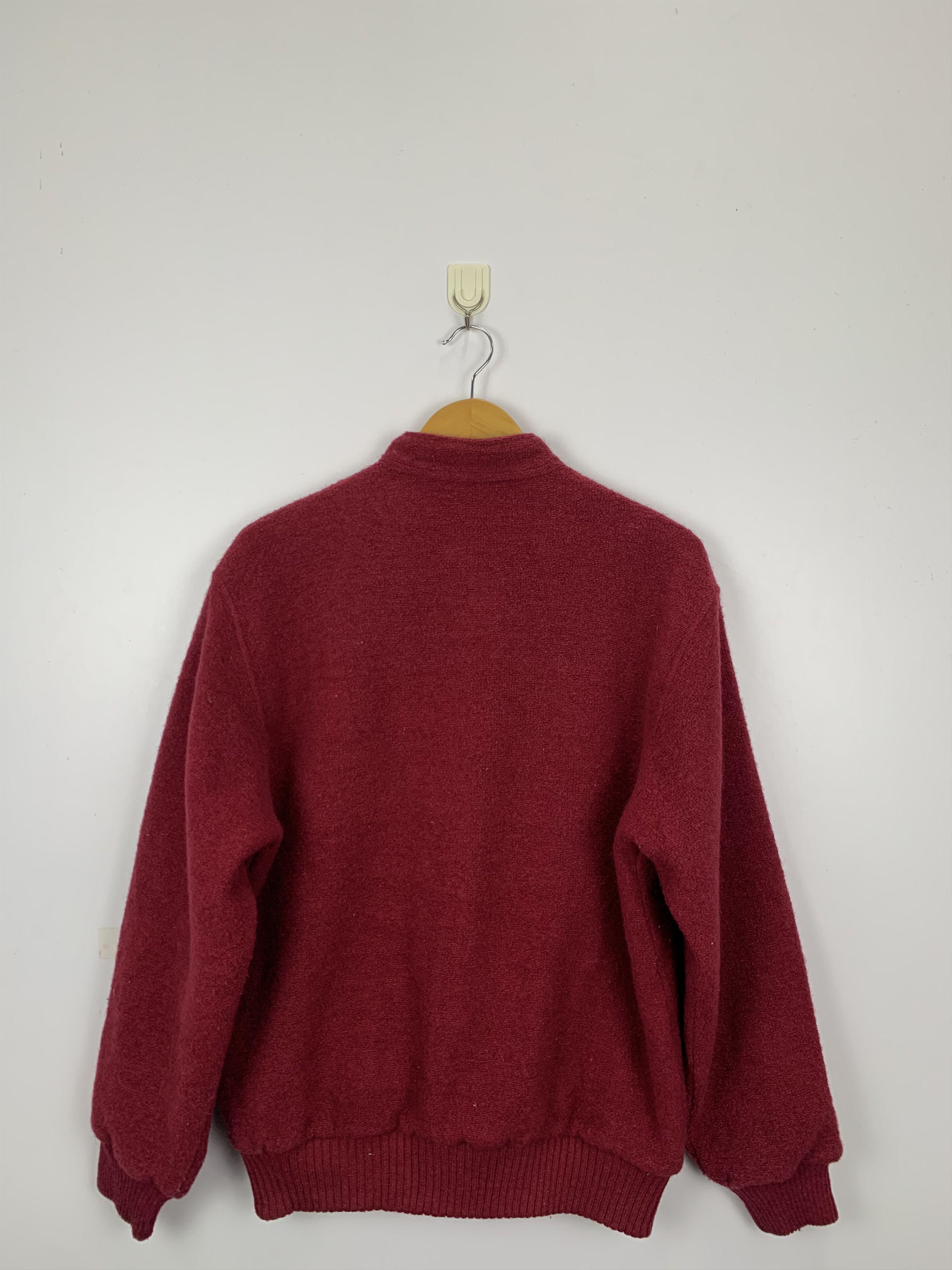 Vintage Vintage 90s Arnold Palmer Wool Zipper Jacket Red V0490 Size US L / EU 52-54 / 3 - 3 Thumbnail