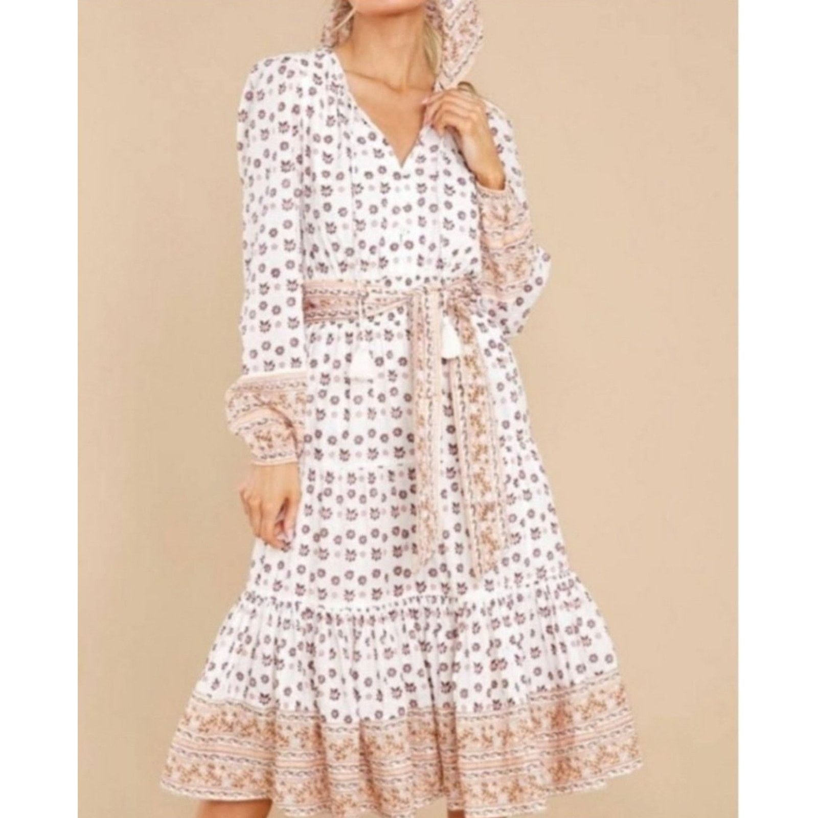 Cleobella Cleobella Blakely Midi Peasant Organic Cotton Floral Dress Size M / US 6-8 / IT 42-44 - 1 Thumbnail